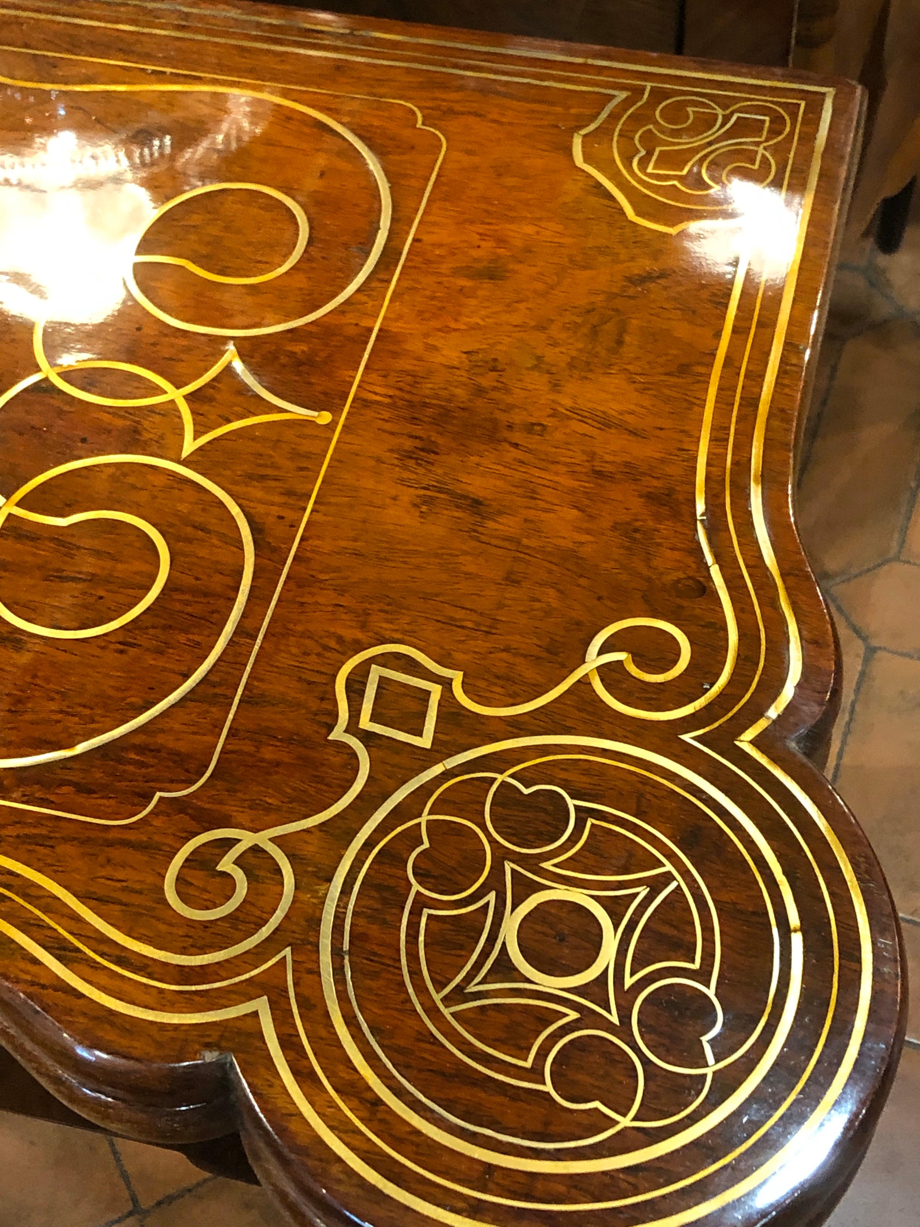 18th Century Wood Brass George II Padouk Games Table John Channon Attributed 5