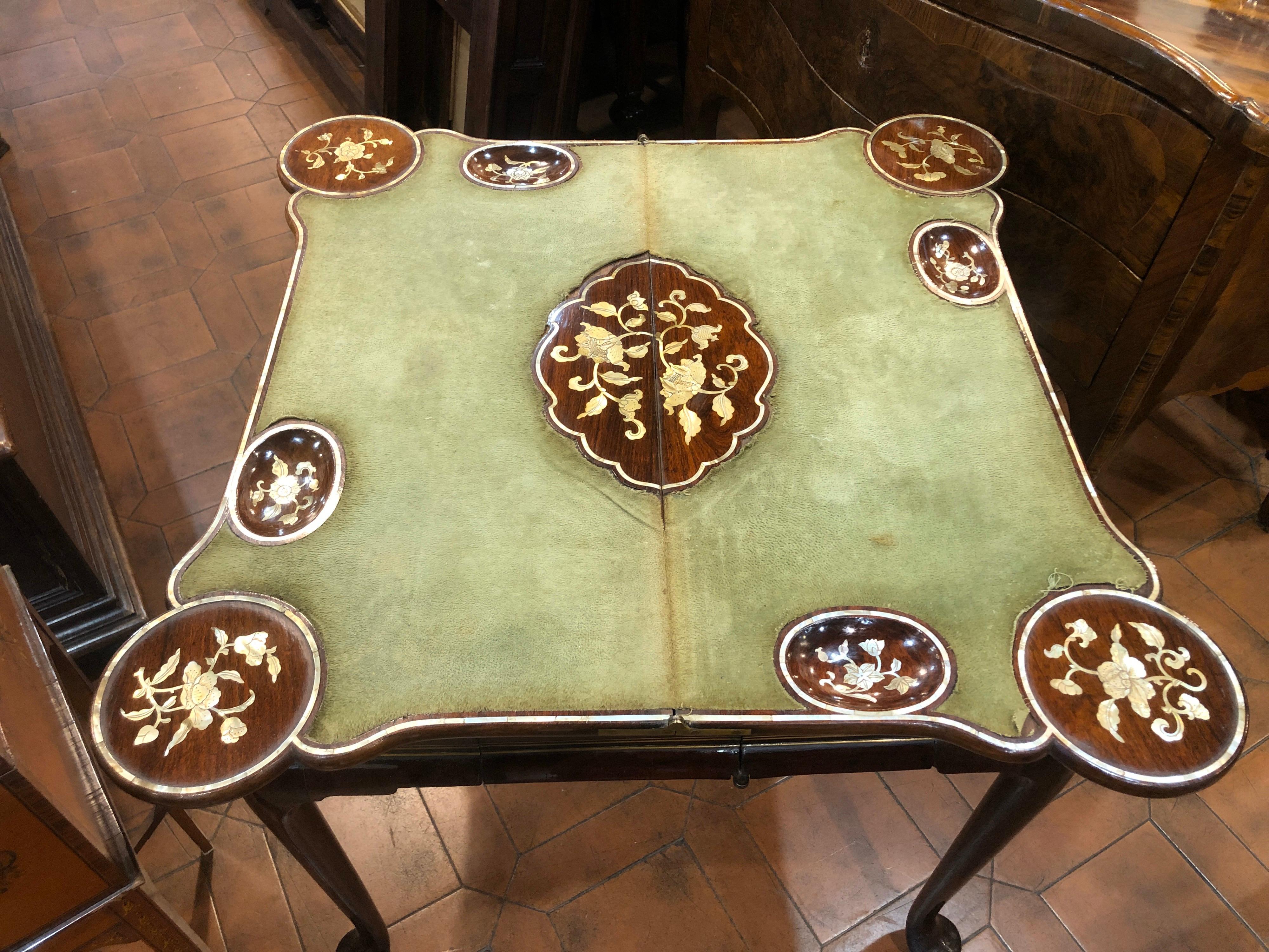 18th Century Wood Brass George II Padouk Games Table John Channon Attributed 6