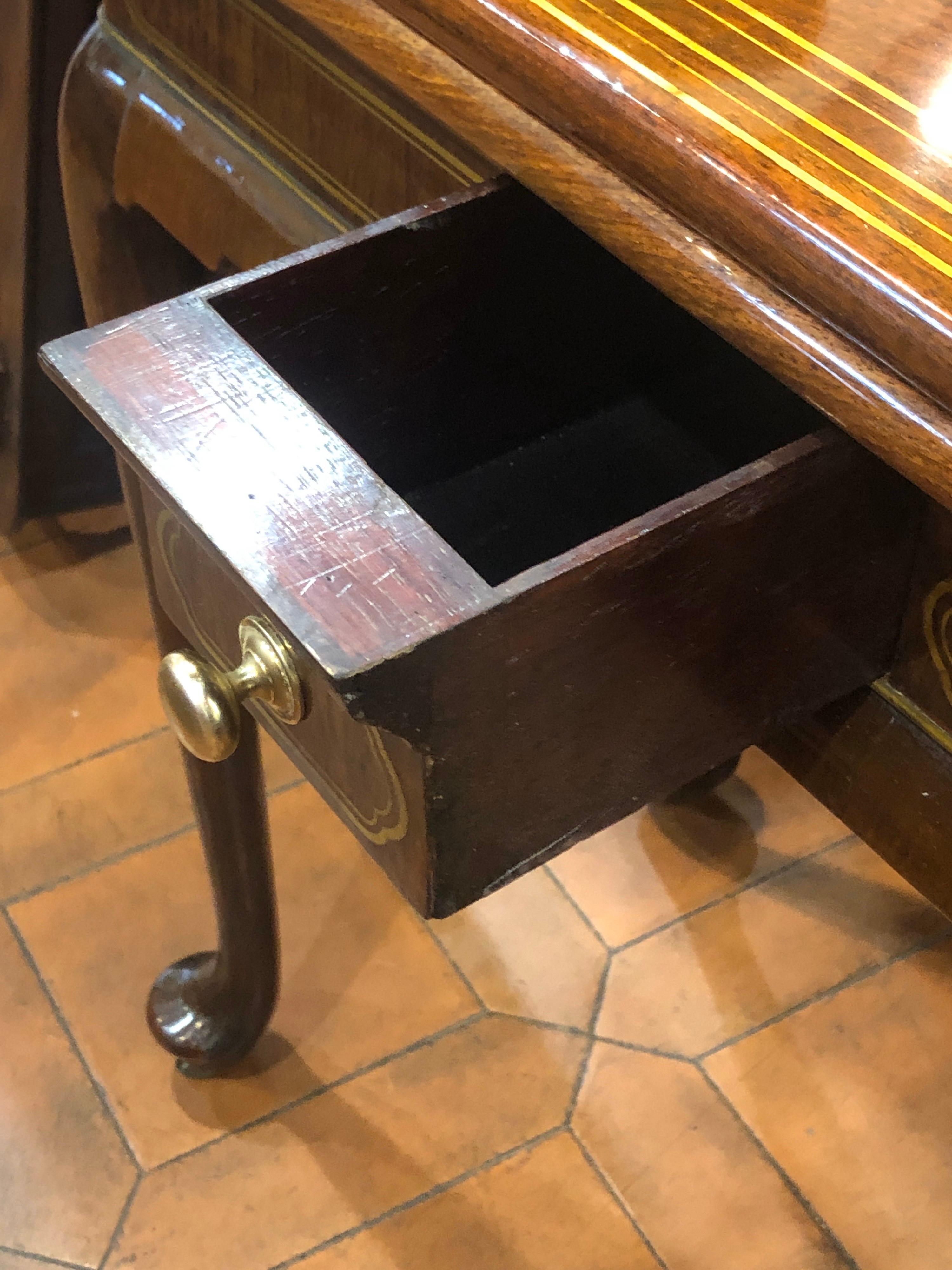18th Century Wood Brass George II Padouk Games Table John Channon Attributed 7
