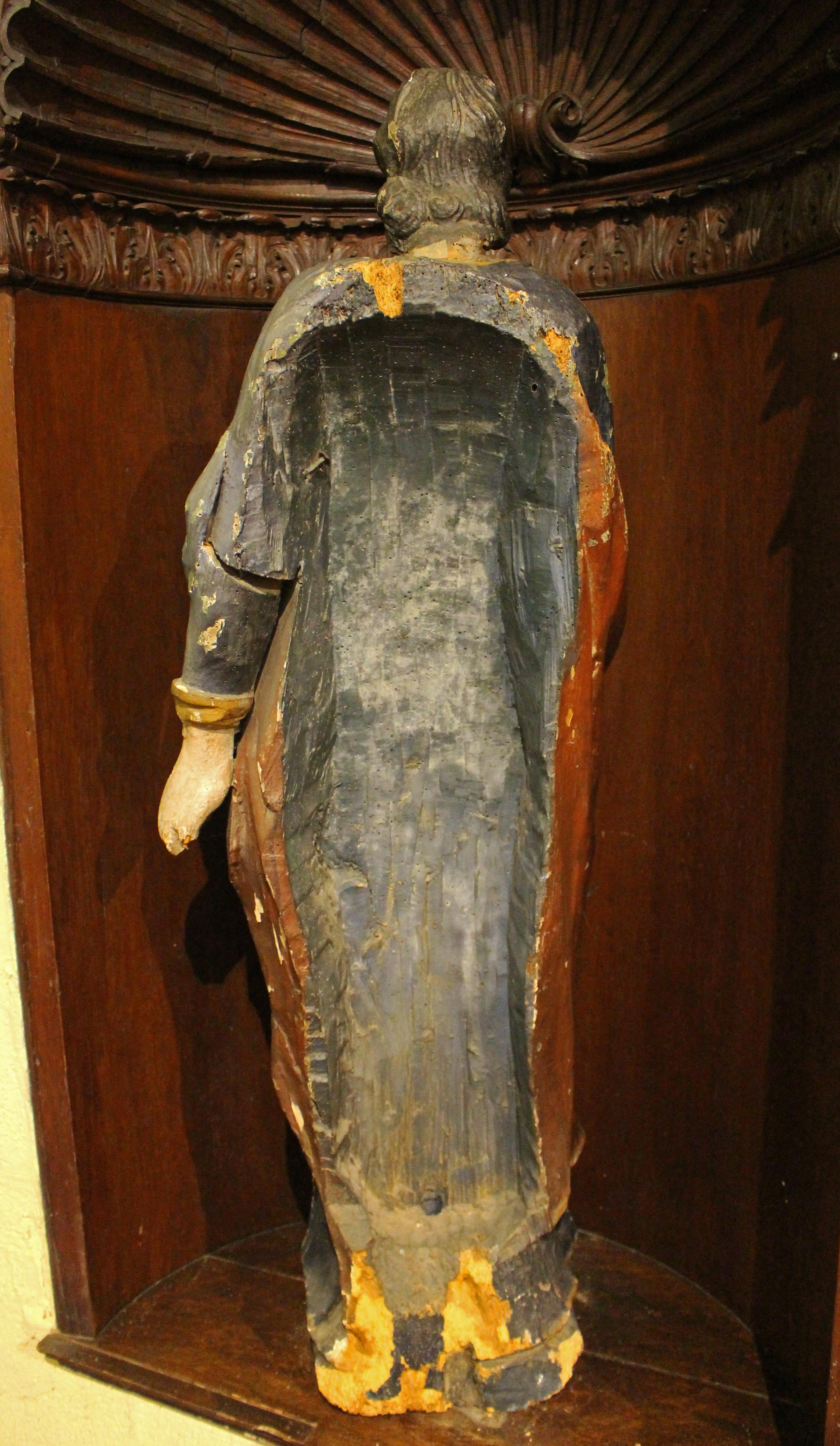 Italiano Scultura in Wood del XVIII secolo raffigurante un santo in vendita