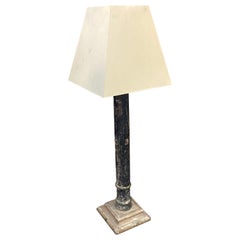 Antique 18th Century, Wood Sicilian Torchere Transformed into Floor Lamp