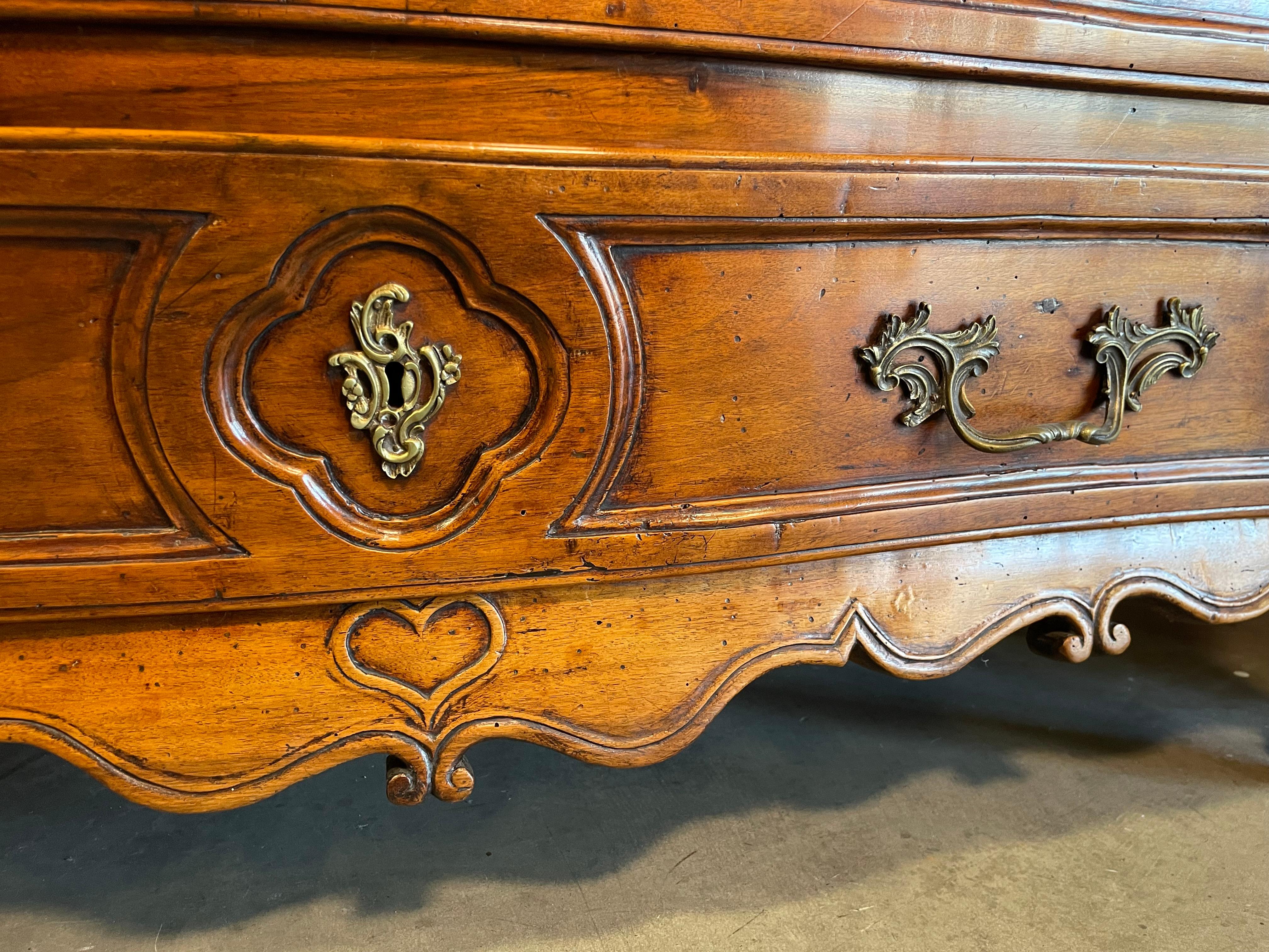French 18th Century Wooden Bombay Chest of Drawers For Sale