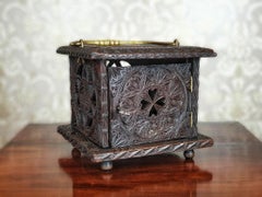 18th Century Wooden Foot Warmer
