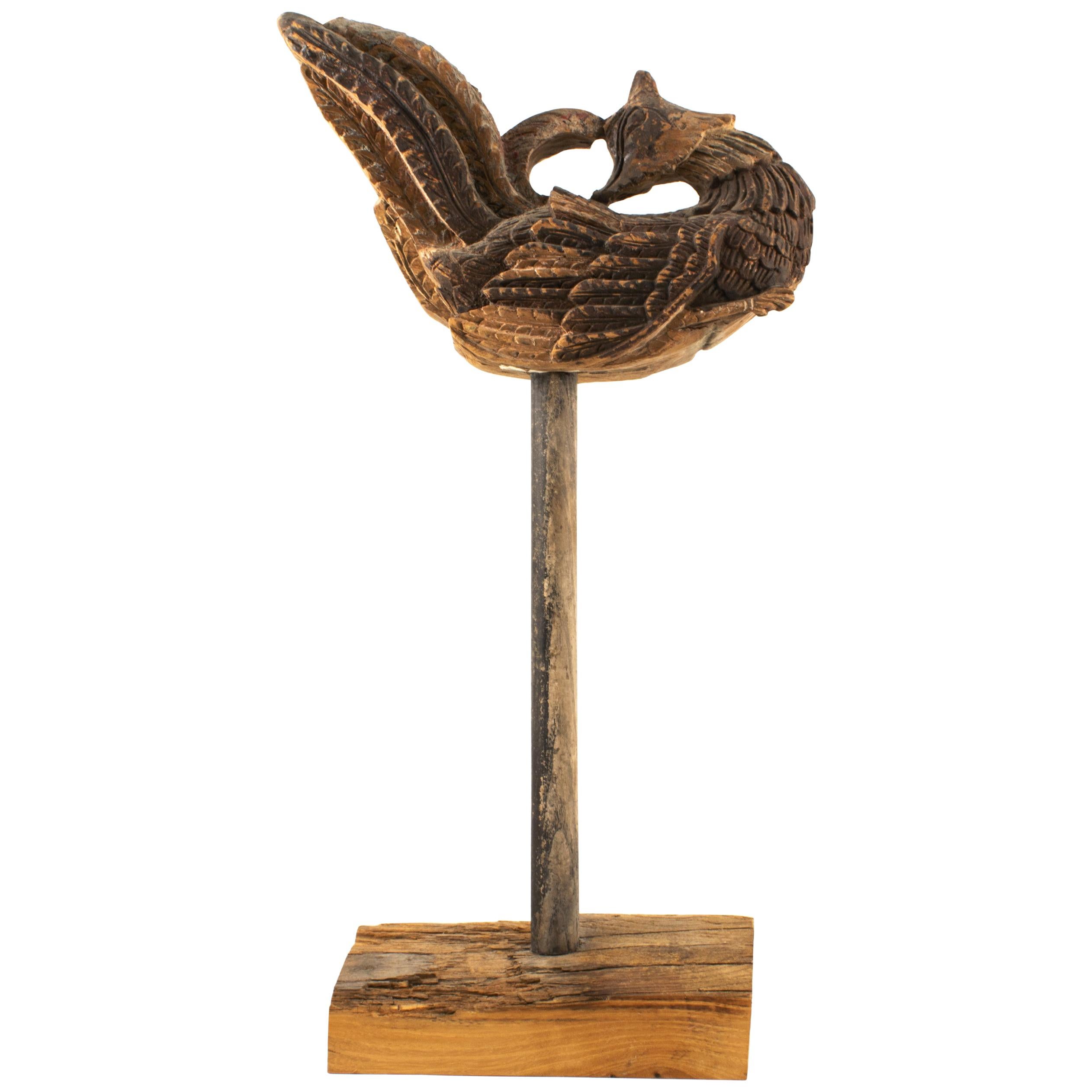 18th Century Wooden Phoenix Bird For Sale