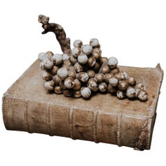 18th Century Wooden Polychromed/Gilt Sculpture of Grapes