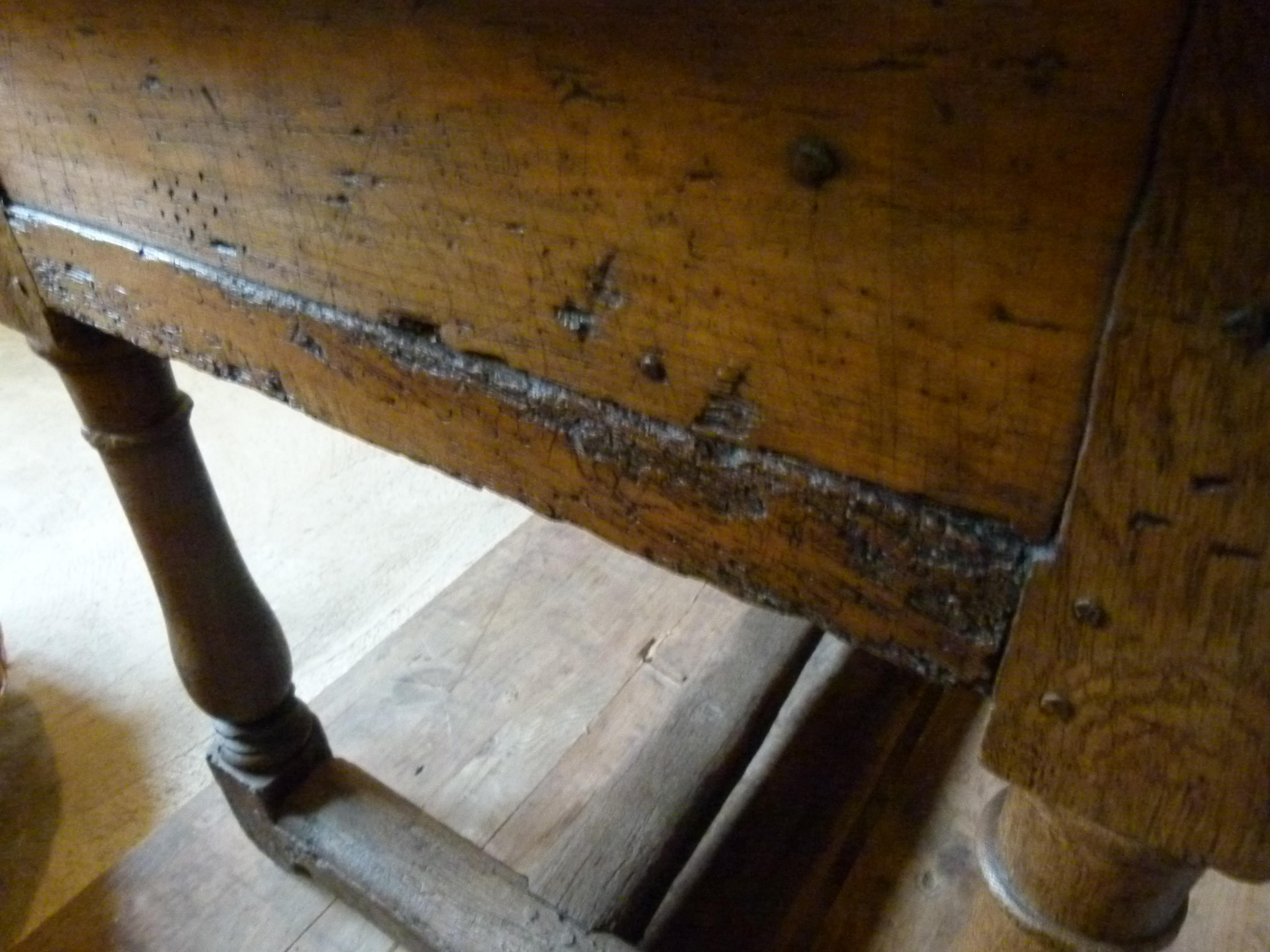 Oak 18th Century Wooden Table, Spain