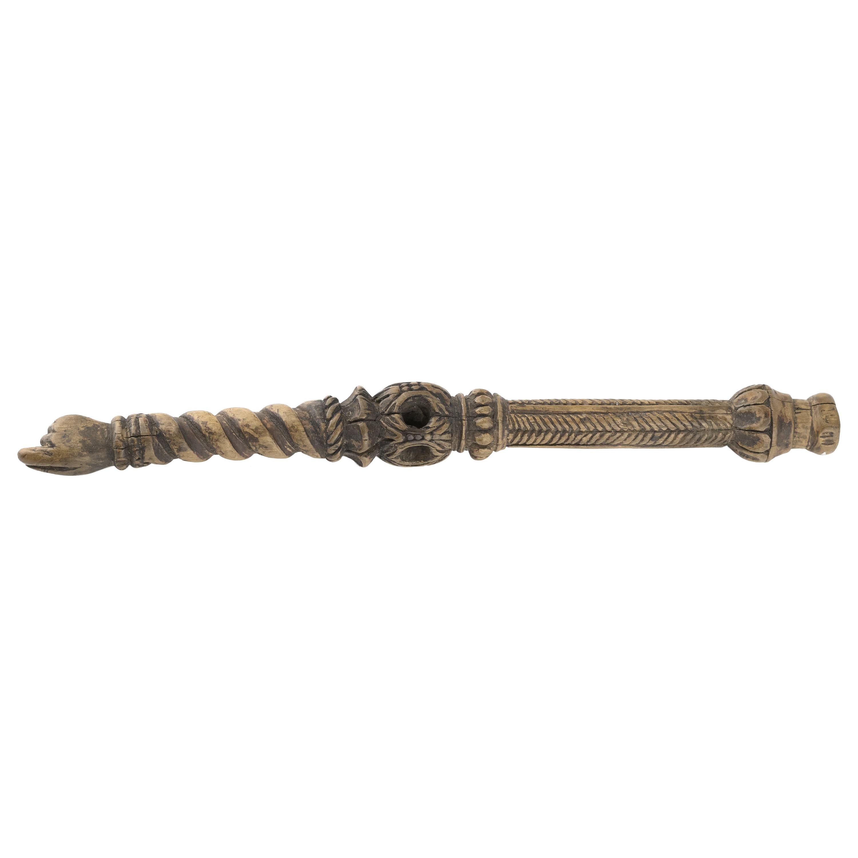 18th Century Wooden Torah Pointer from Alsace