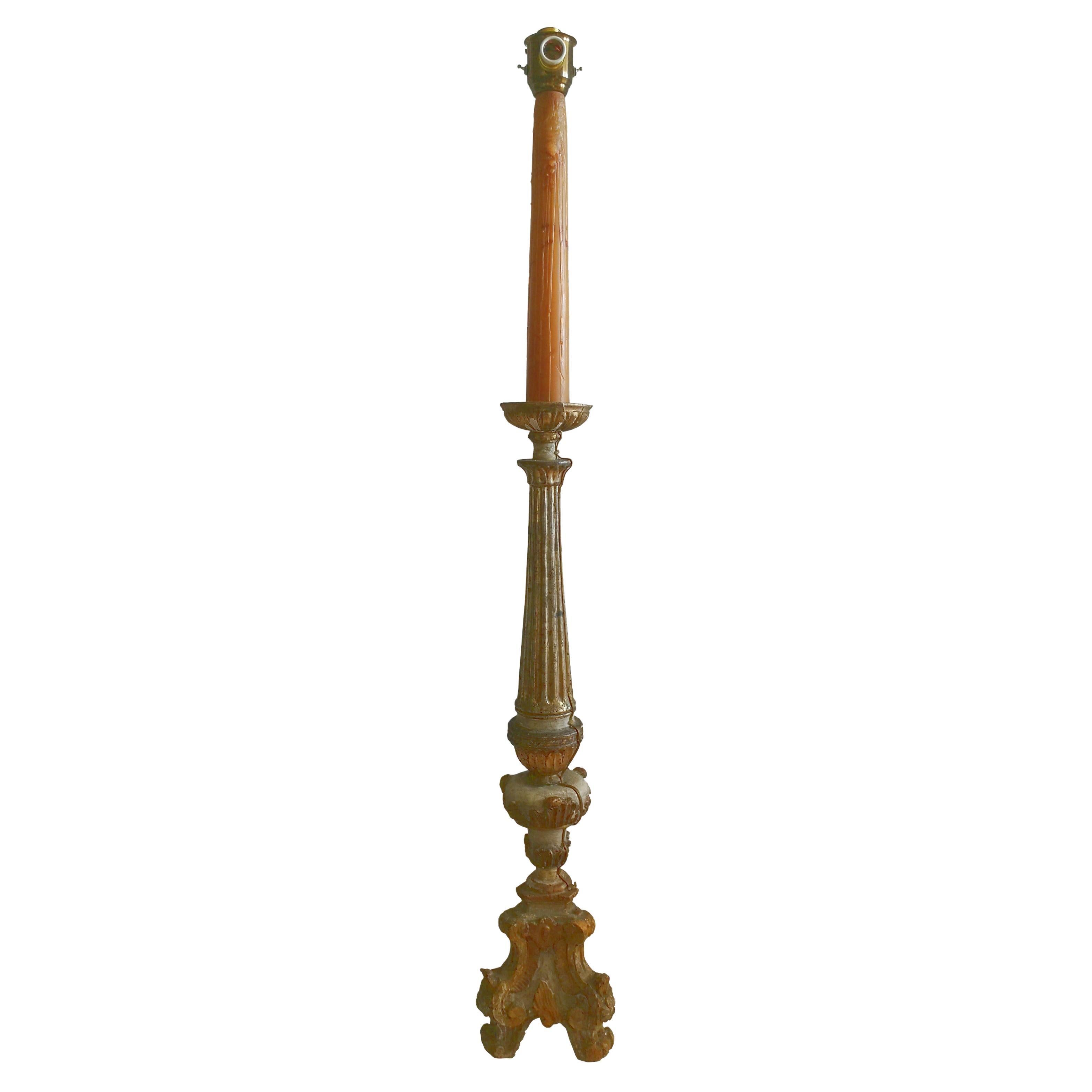 18th Century Wooden Torch For Sale