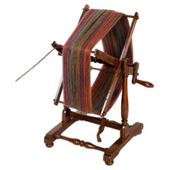 18th-Century Wooden Yarn Winder, Wool Skein Reel, from the A&MYART Collections