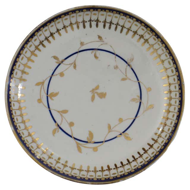 First Period Dr. Wall Worcester porcelain Blue Bowl in Fisherman Ptn ...