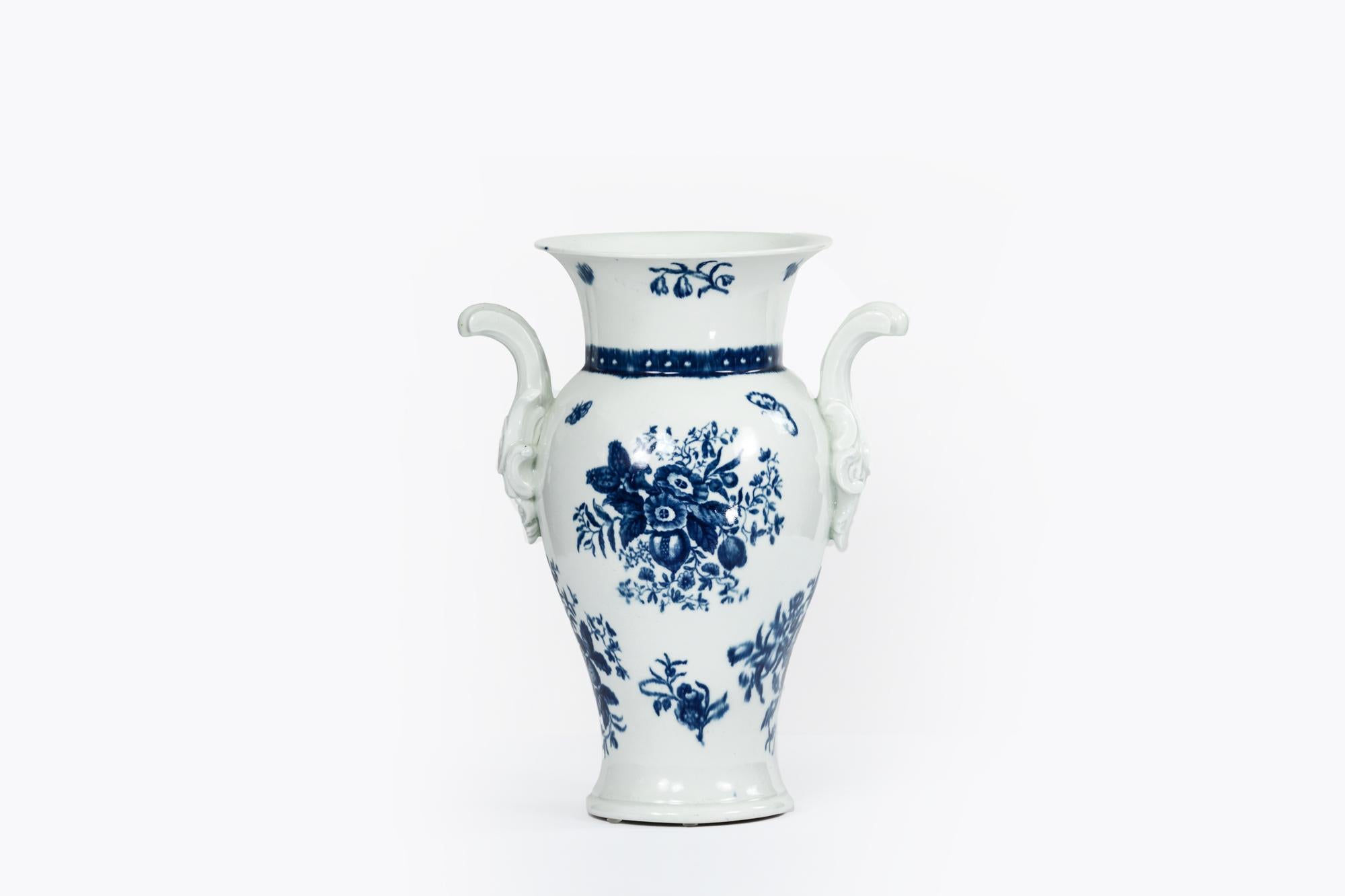 Worcester-Porzellanvase aus dem 18. Jahrhundert im Zustand „Hervorragend“ im Angebot in Dublin 8, IE