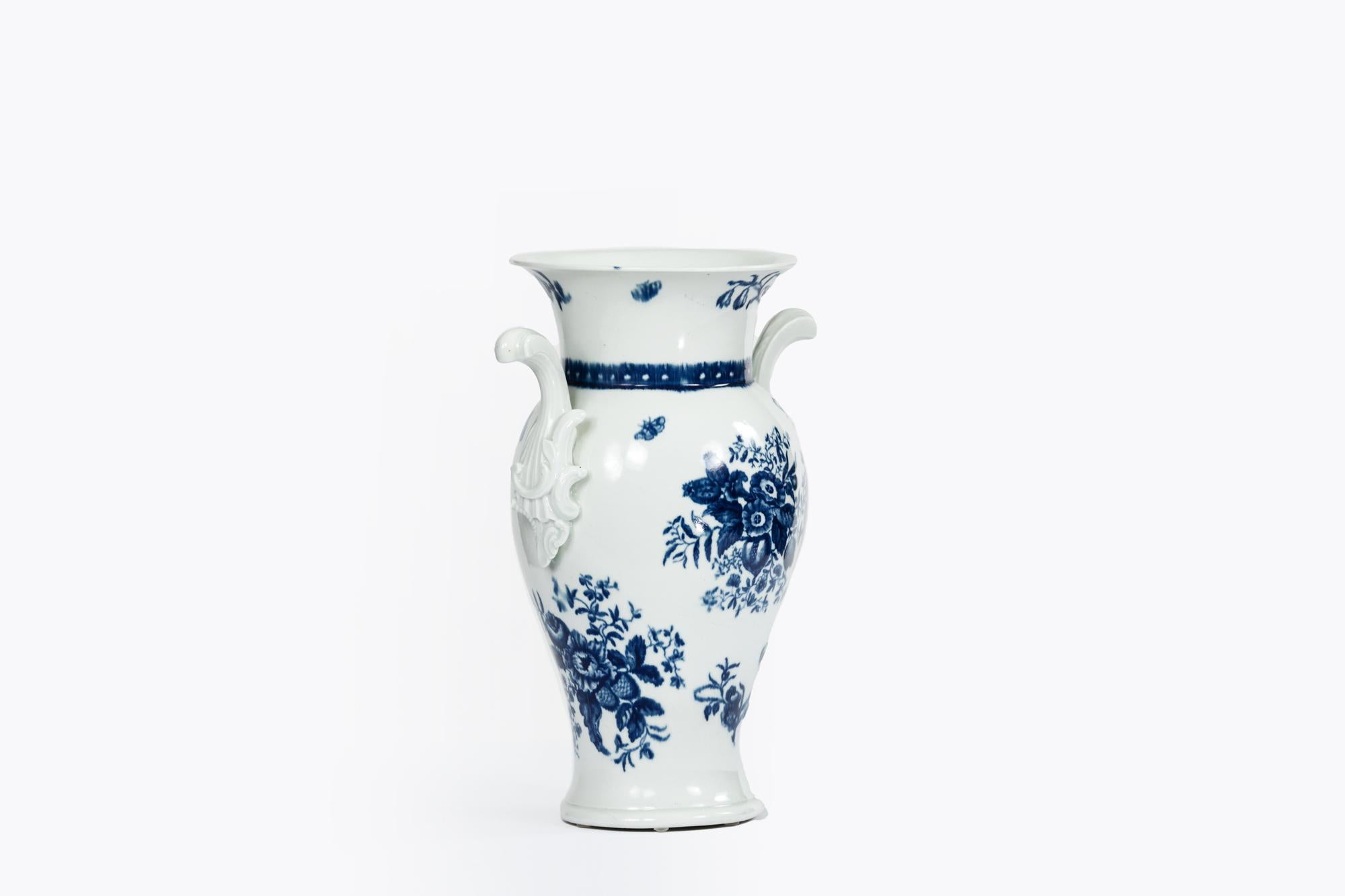 Worcester-Porzellanvase aus dem 18. Jahrhundert (18. Jahrhundert und früher) im Angebot