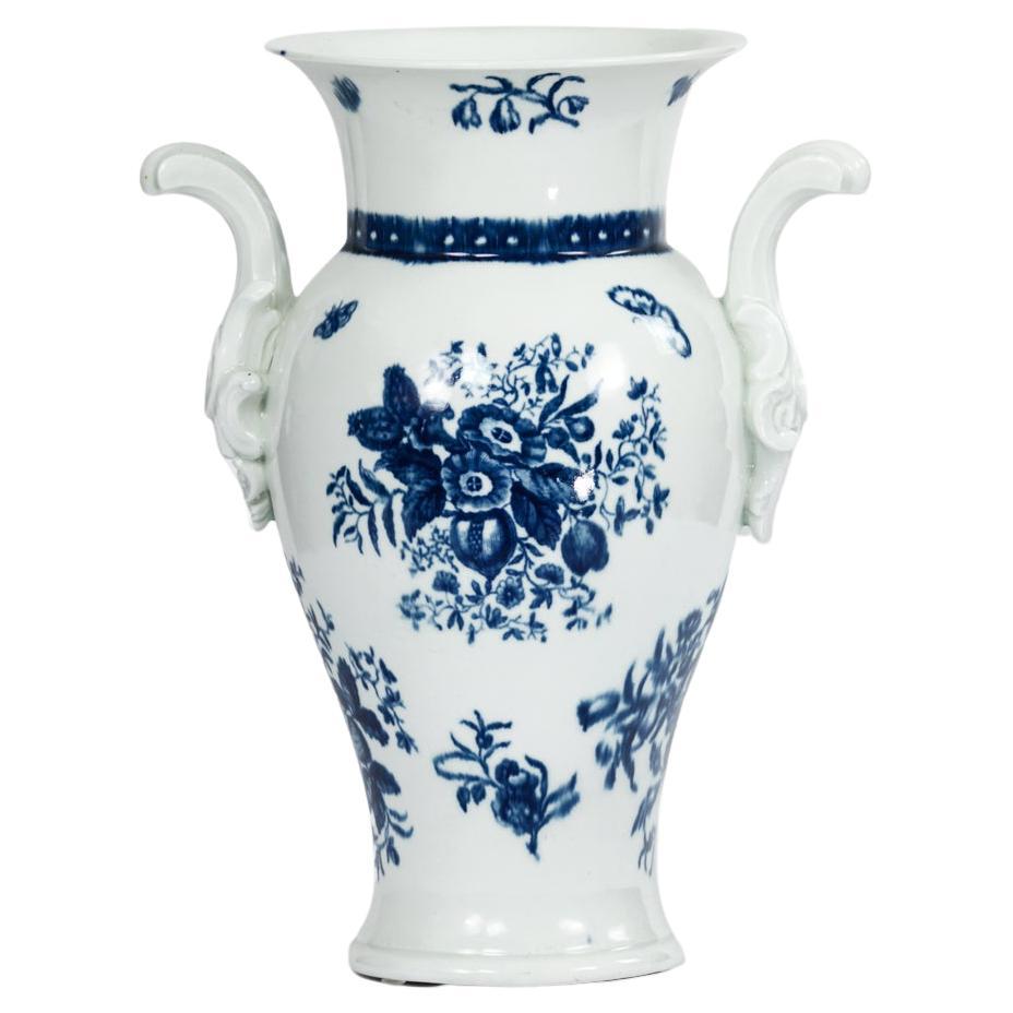 Worcester-Porzellanvase aus dem 18. Jahrhundert