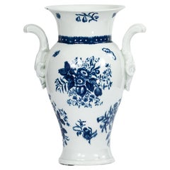 18th Century Worcester Porcelain Vase