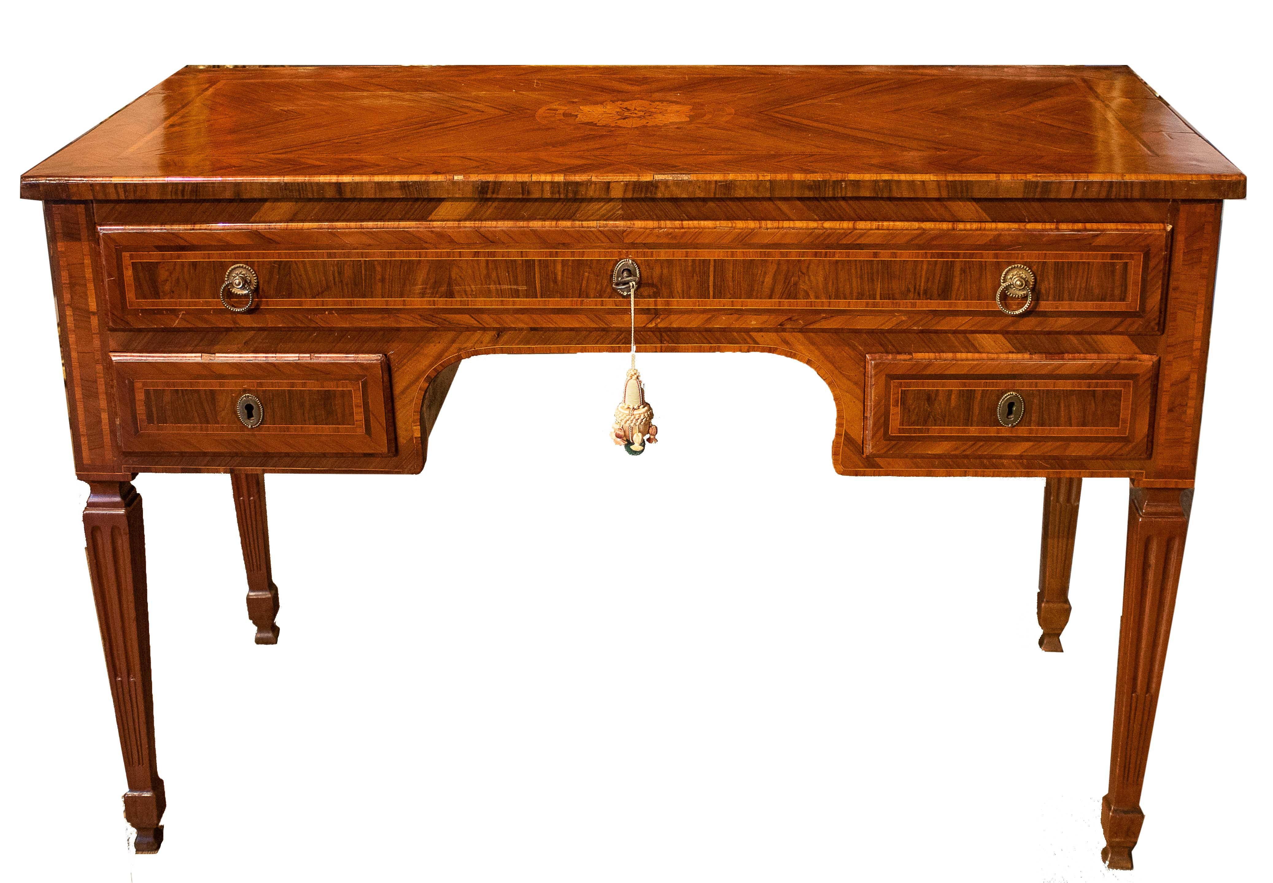 18th Century and Earlier 18th Century Writing Desk Louis XVI style Walnut Wood