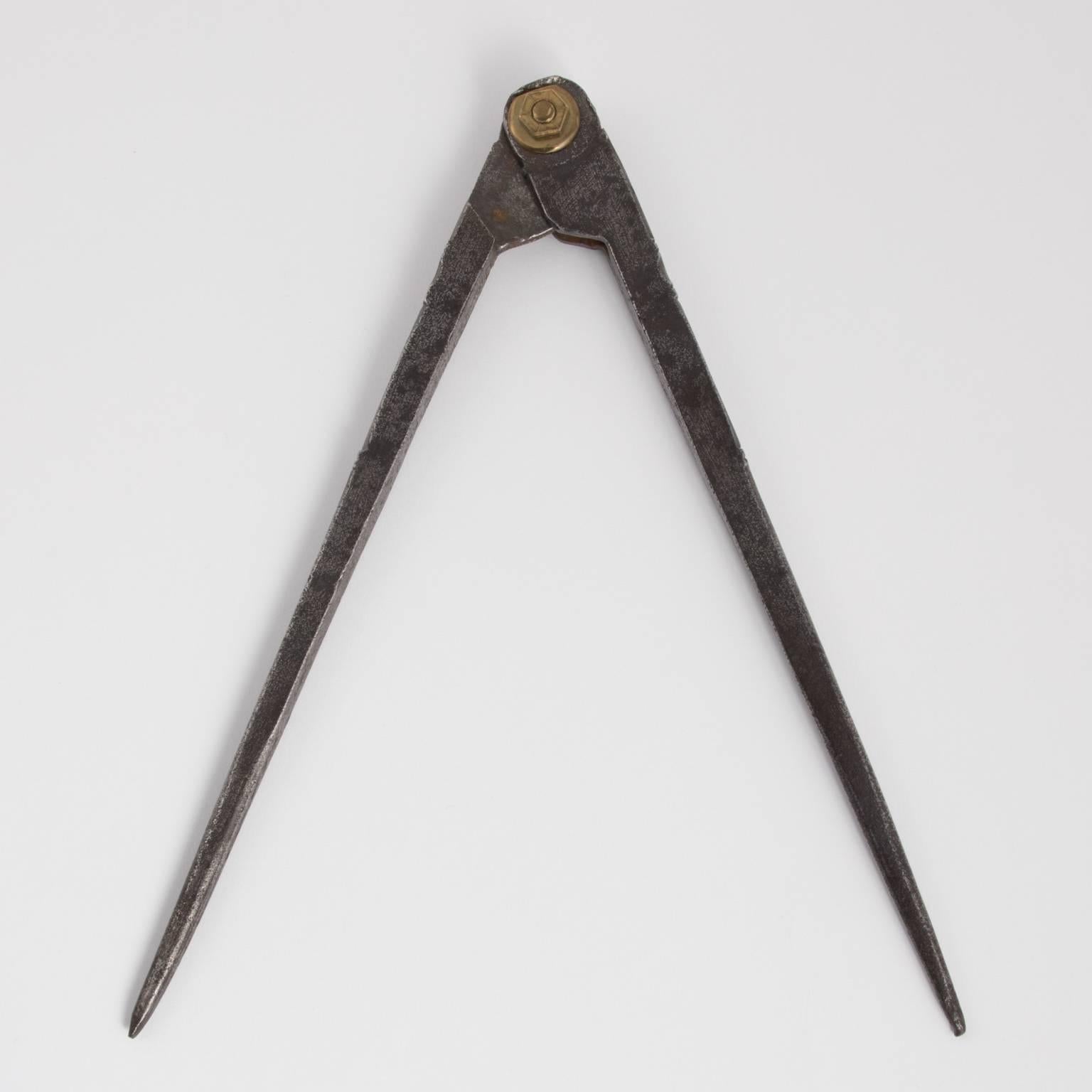 18th Century Wrought Iron Architectural Compass 2