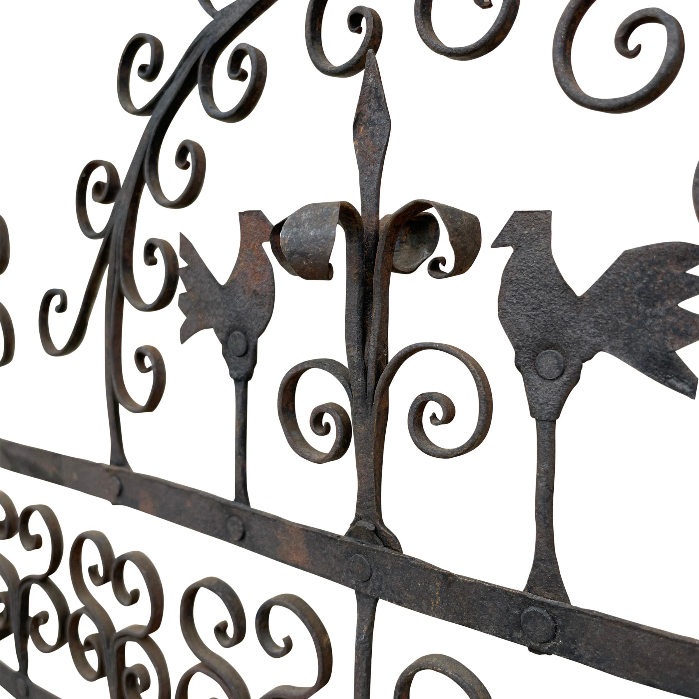 18th Century and Earlier 18th Century Wrought Iron Kitchen Rack For Sale