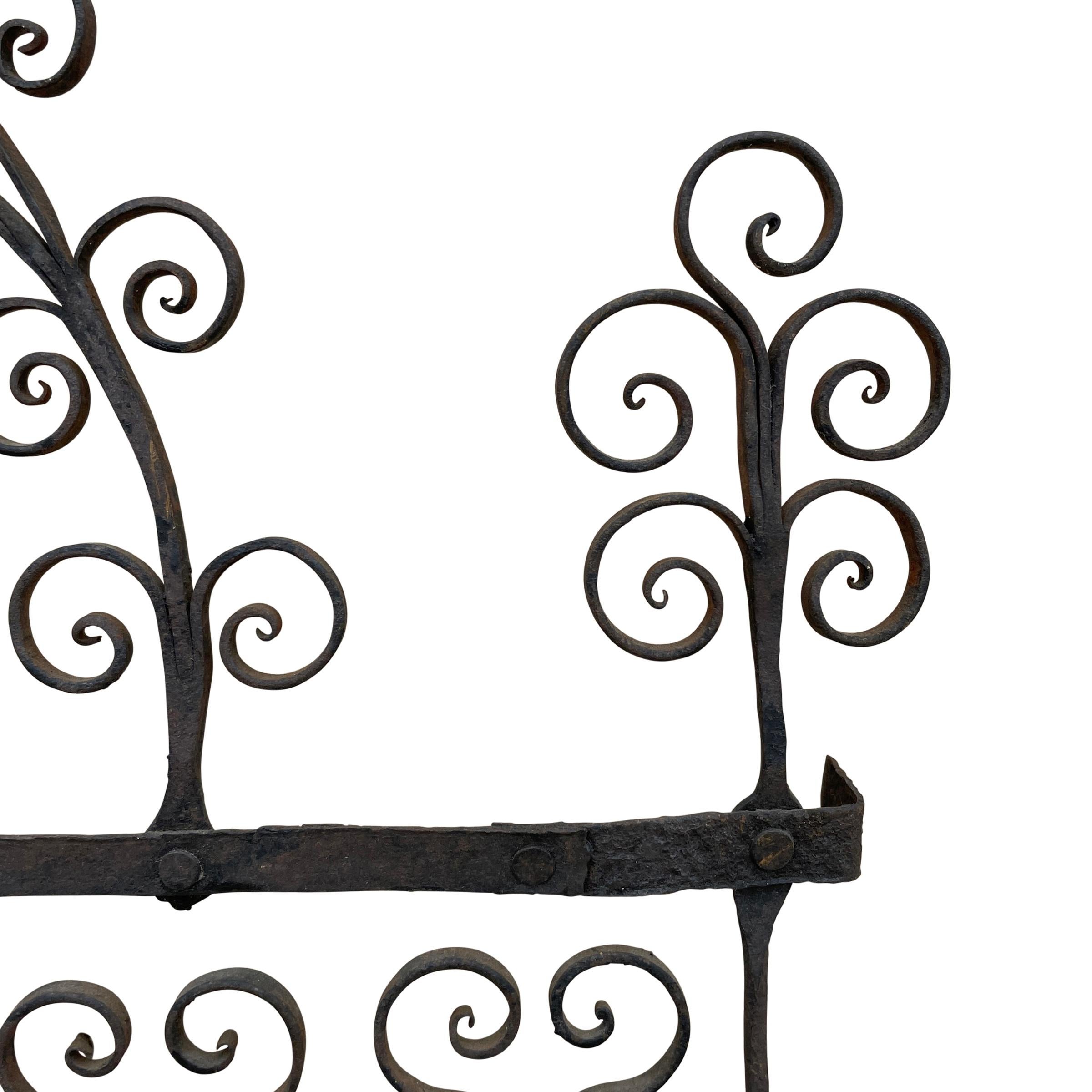 18th Century Wrought Iron Kitchen Rack For Sale 3