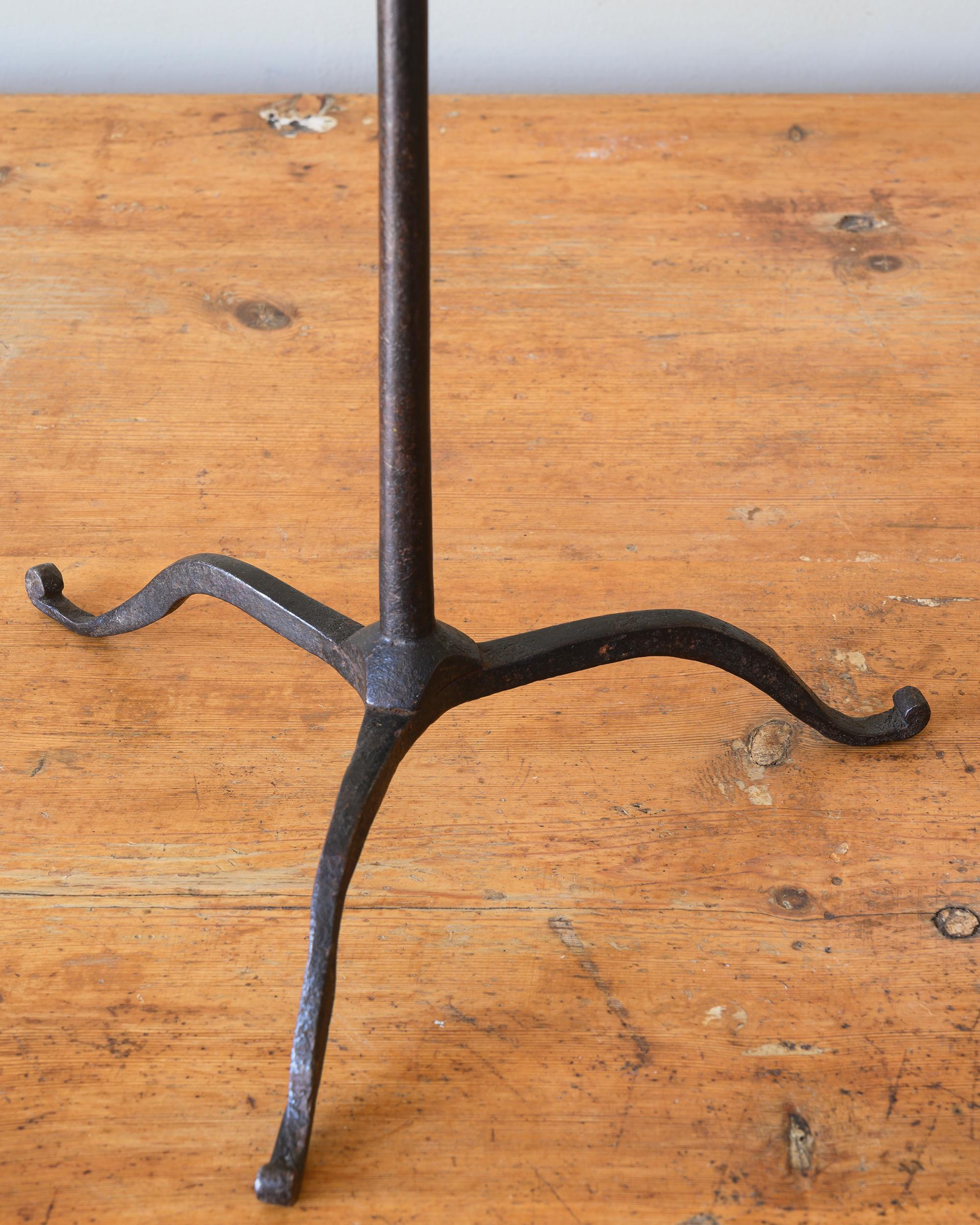 18th Century and Earlier 18th Century Wrought Iron Table Game Hanger For Sale