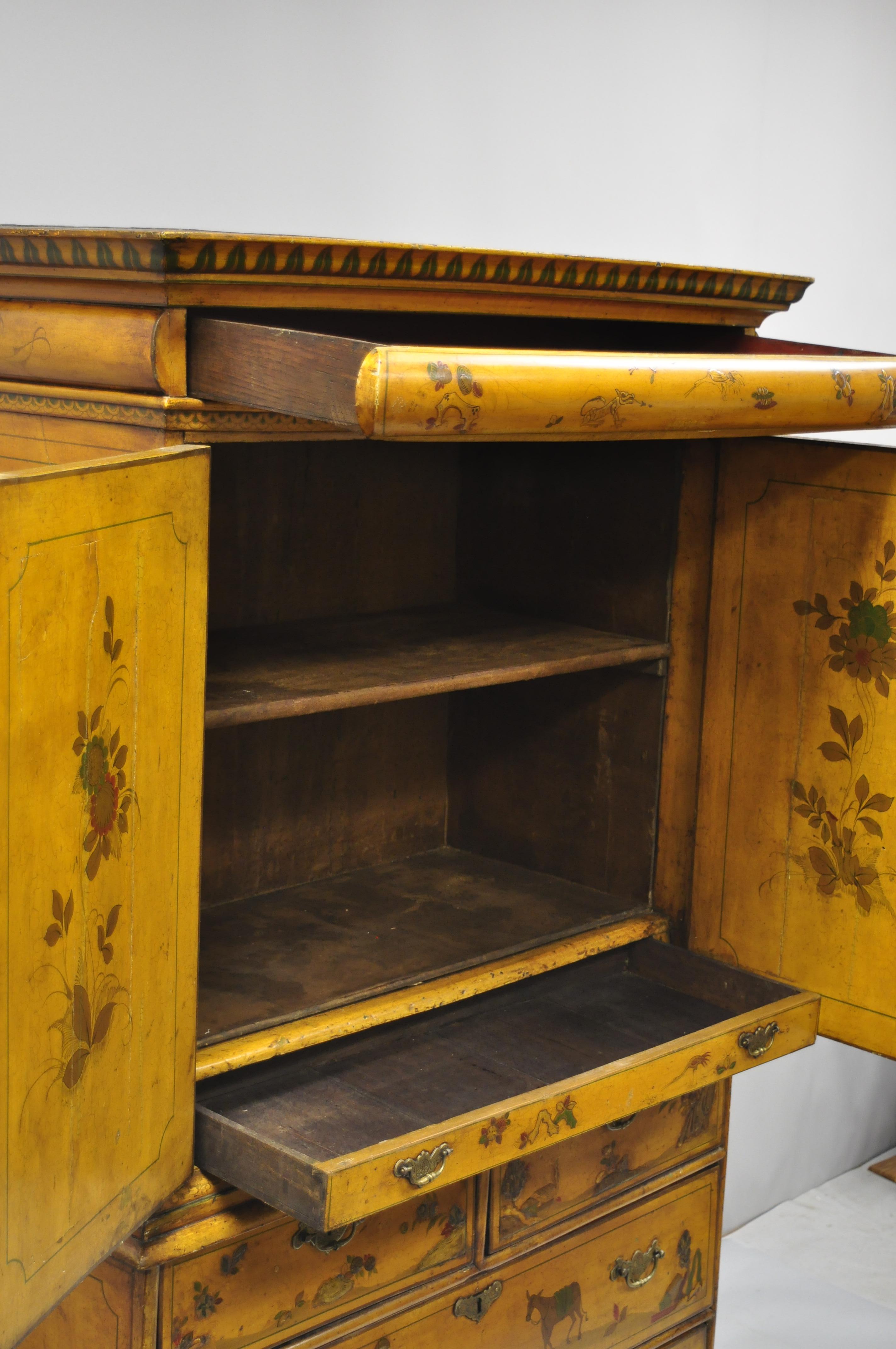 18th Century Yellow Polychrome Cabinet 3