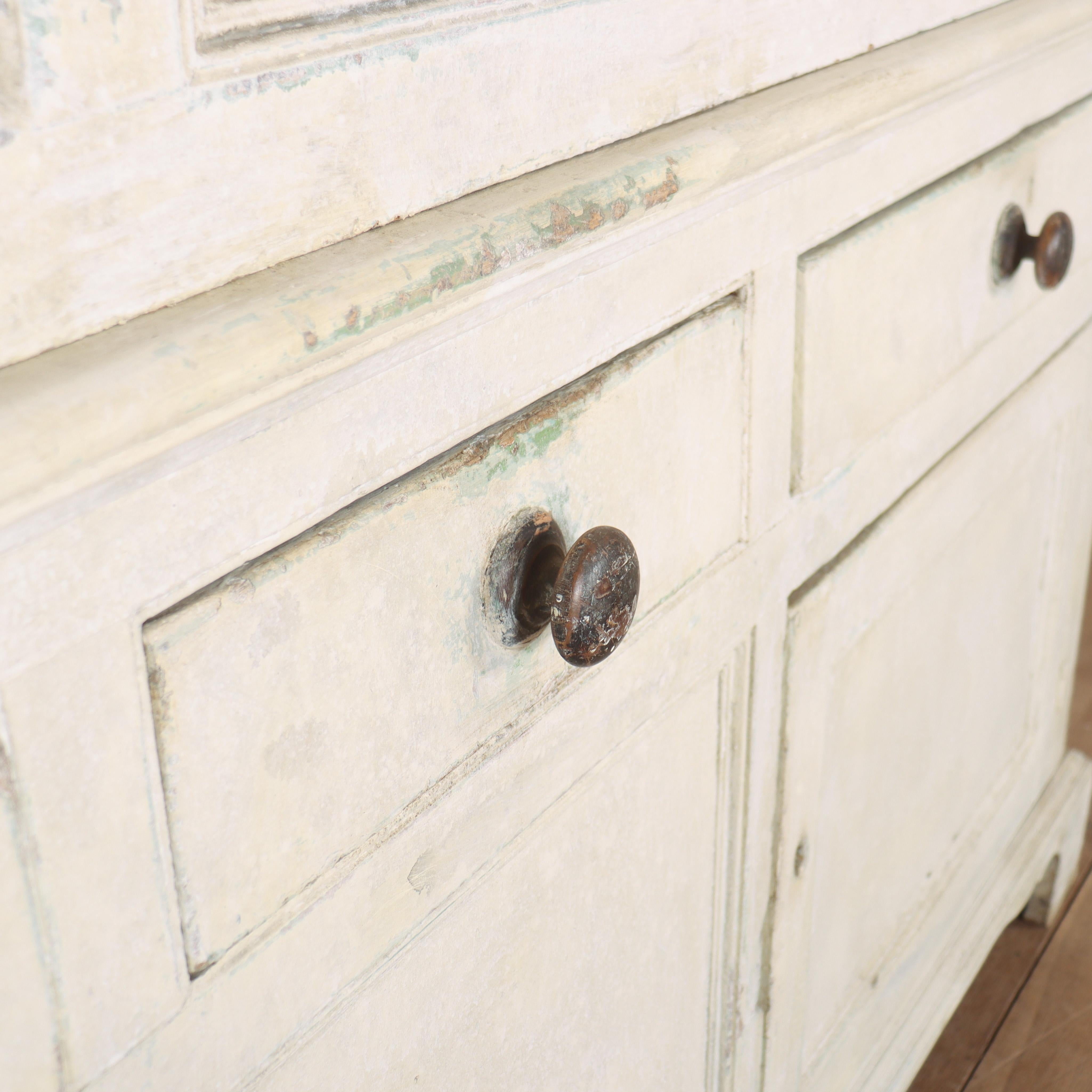 Pine 18th Century Yorkshire Housekeepers Cupboard For Sale