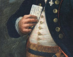 18th Century Young Official Painting of the Italian Militia, Oil on Canvas, 1700