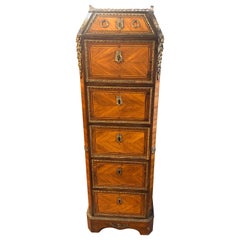 18th Century France Wood Louis XVI Rosewood Kingwood Chest of Drawers, 1780s