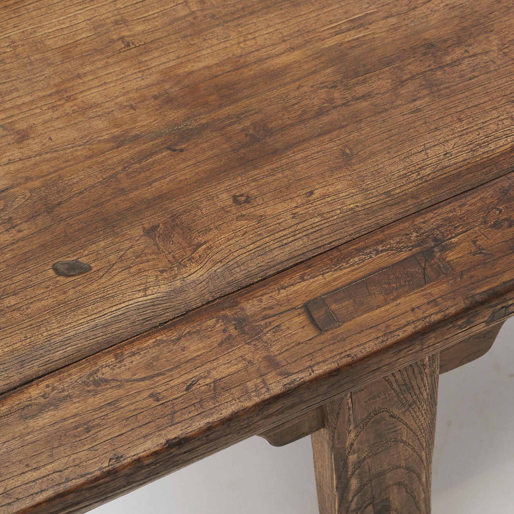 18th Century Chinese Elmwood Bench or Coffee Table 2