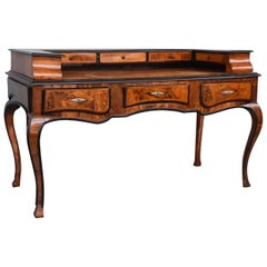 18th Century Double Sided Desk Louis XV Walnut Attributed J.F Hache
