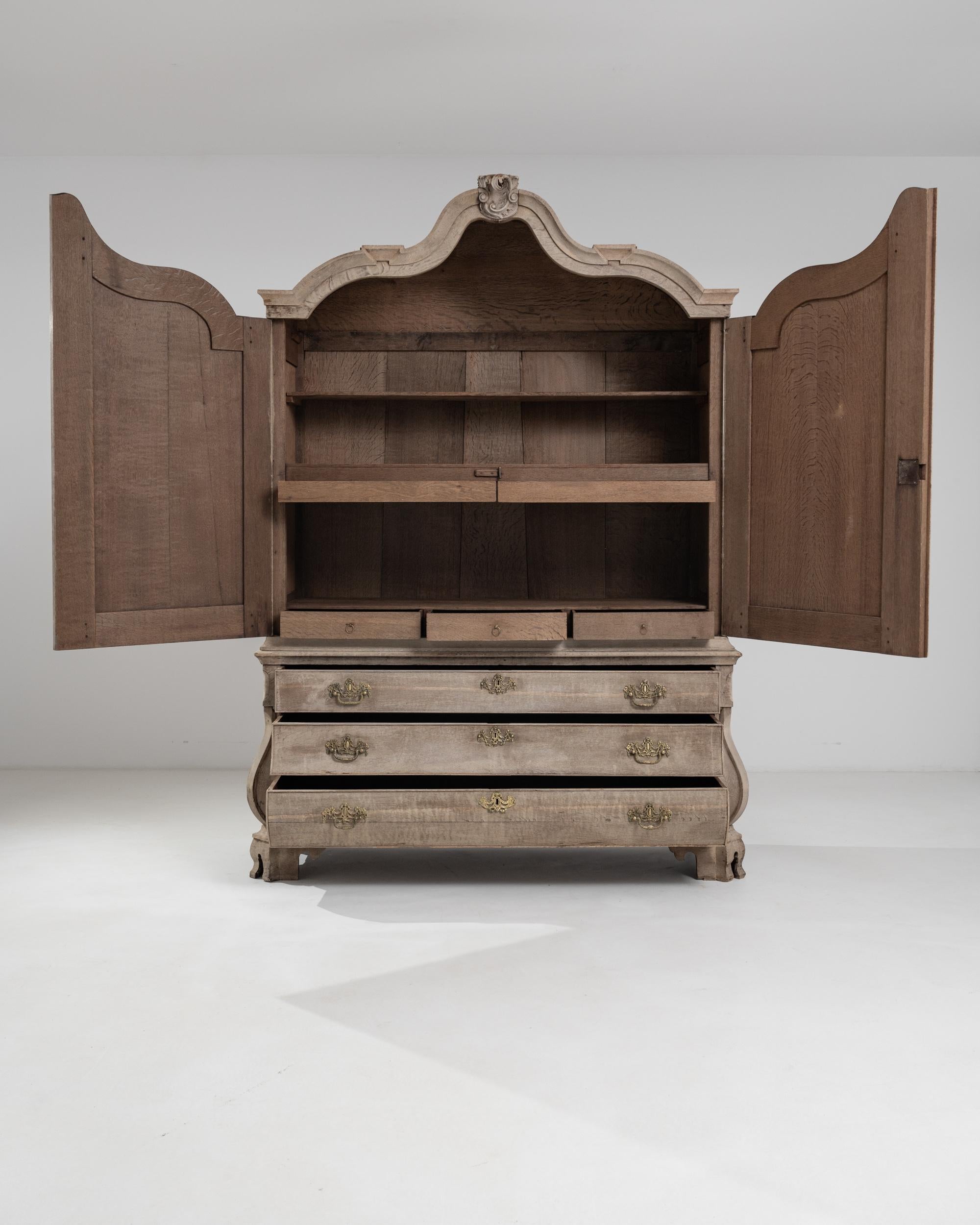 Bleached 18th Dutch Oak Cabinet