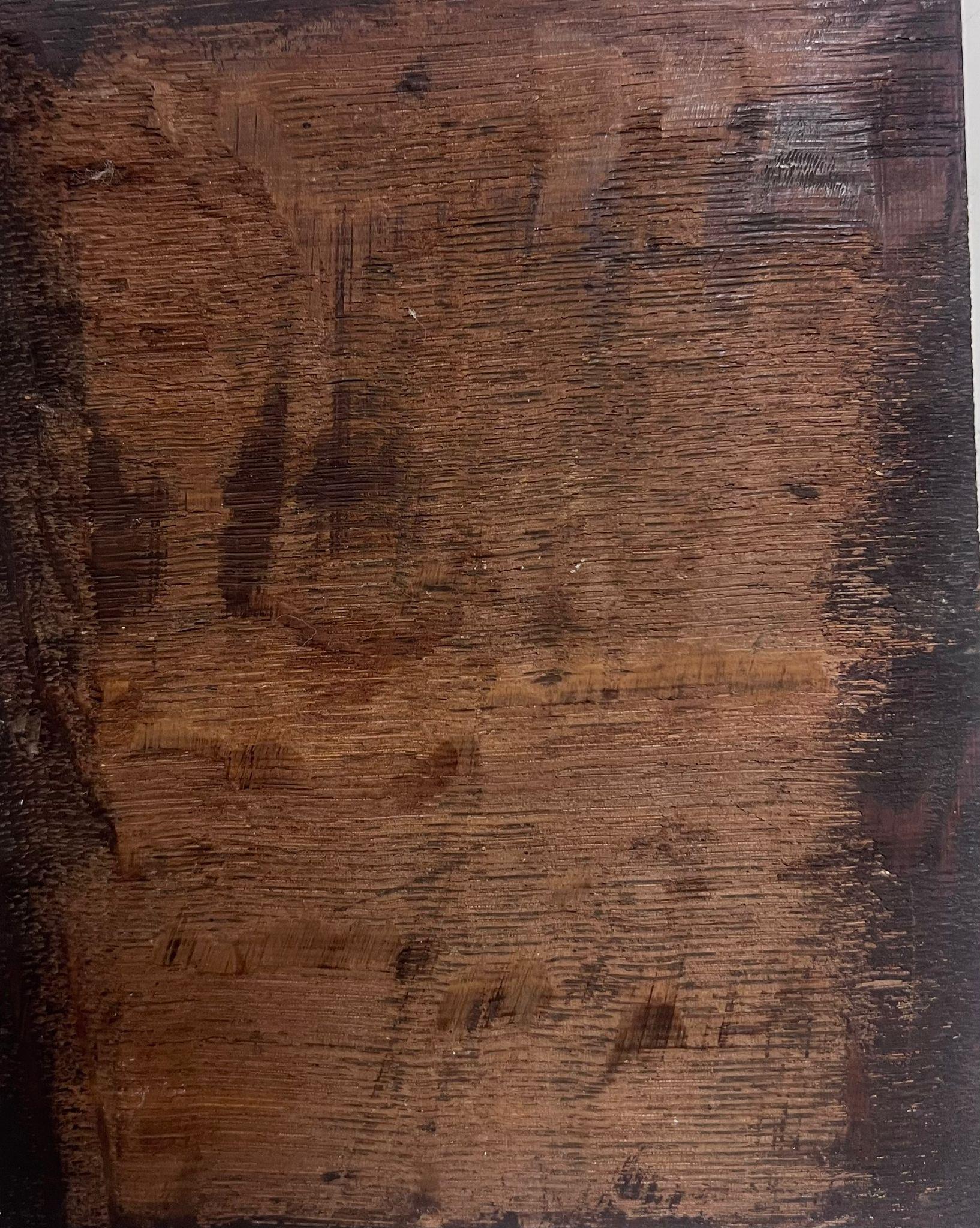 Ritratto di signora con collare bianco del XVIII secolo Olio olandese su pannello di Wood - Portrait Painting Nero di 18th Dutch Old Master