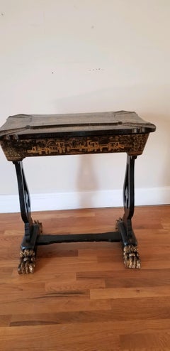 18th Early-19th Century Chinoiserie Sewing Table