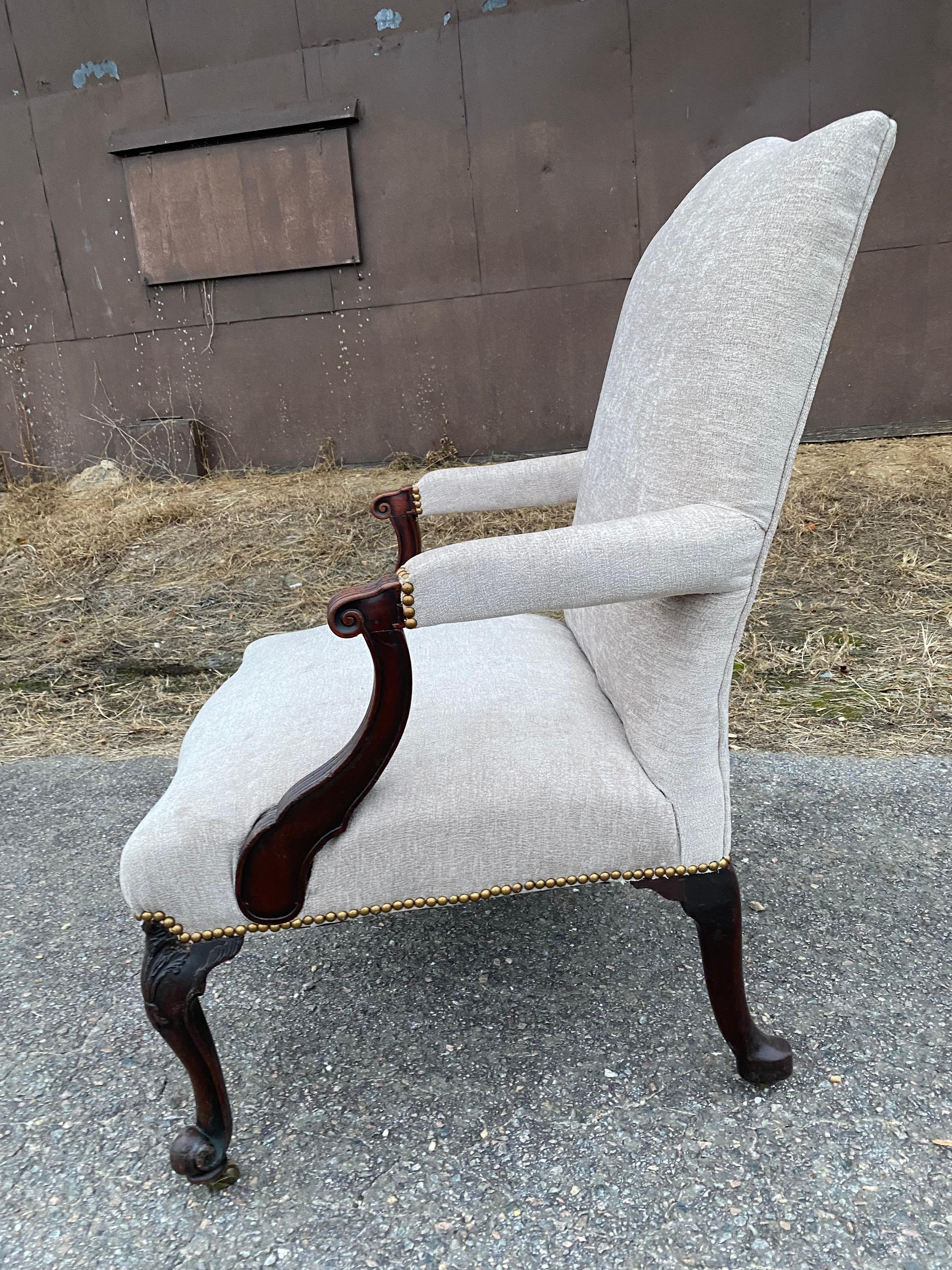 Sillón georgiano inglés del siglo XVIII-principios del XIX Caoba en venta