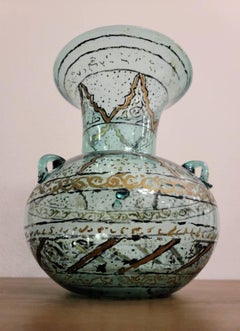 18th/Early 19th Century Islamic Blown Glass Mosque Oil Lamp