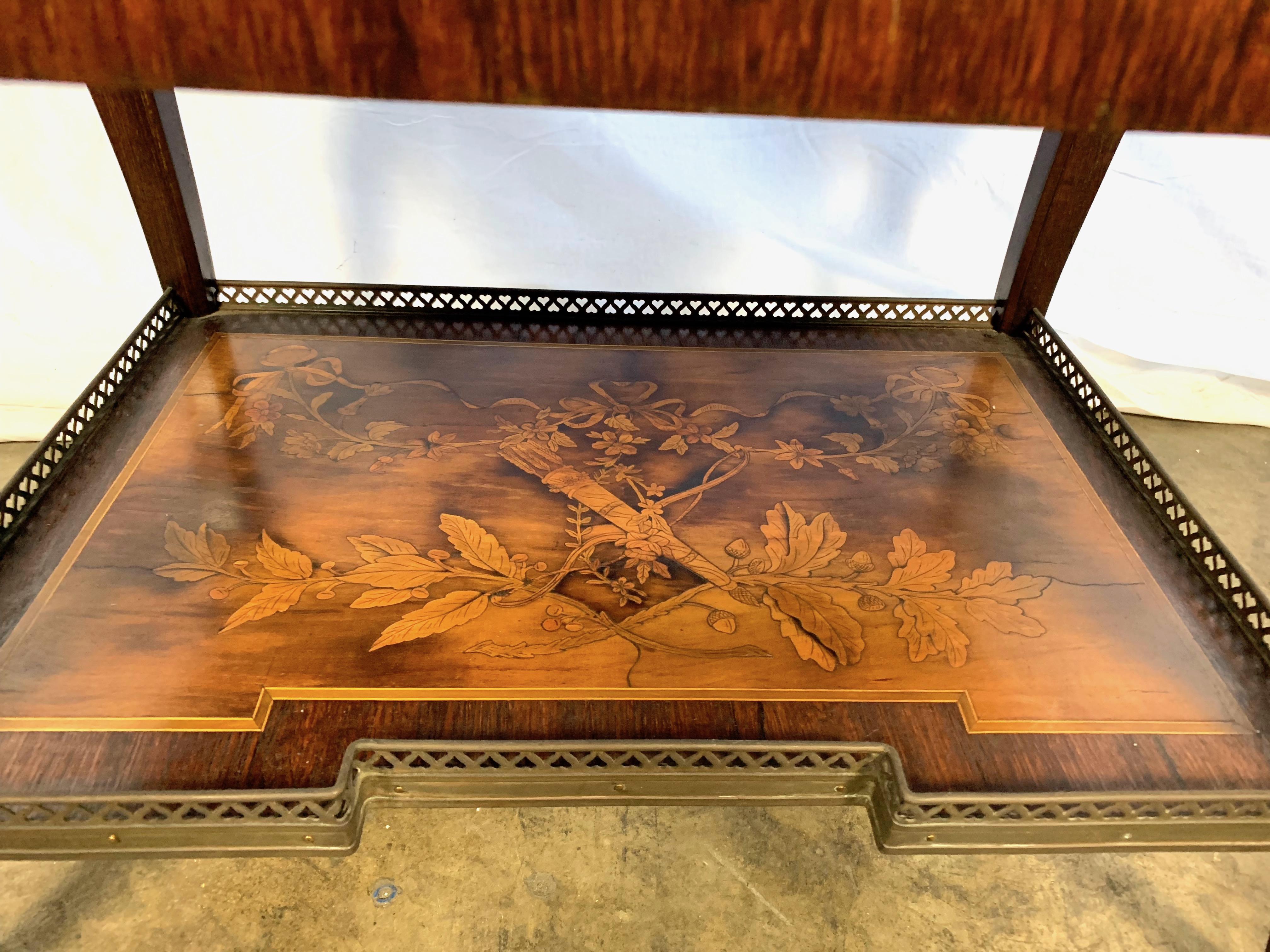 18th French Satinwood and Marquetry Inlaid Desk For Sale 3