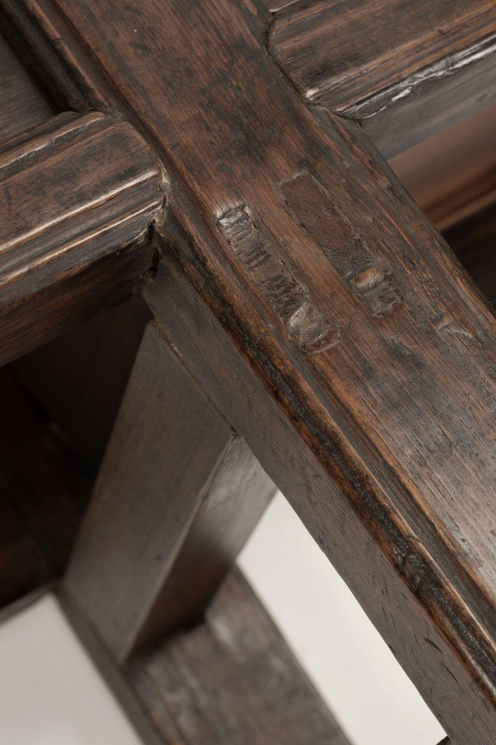 18th French Walnut Console Table in Chinese Style 10