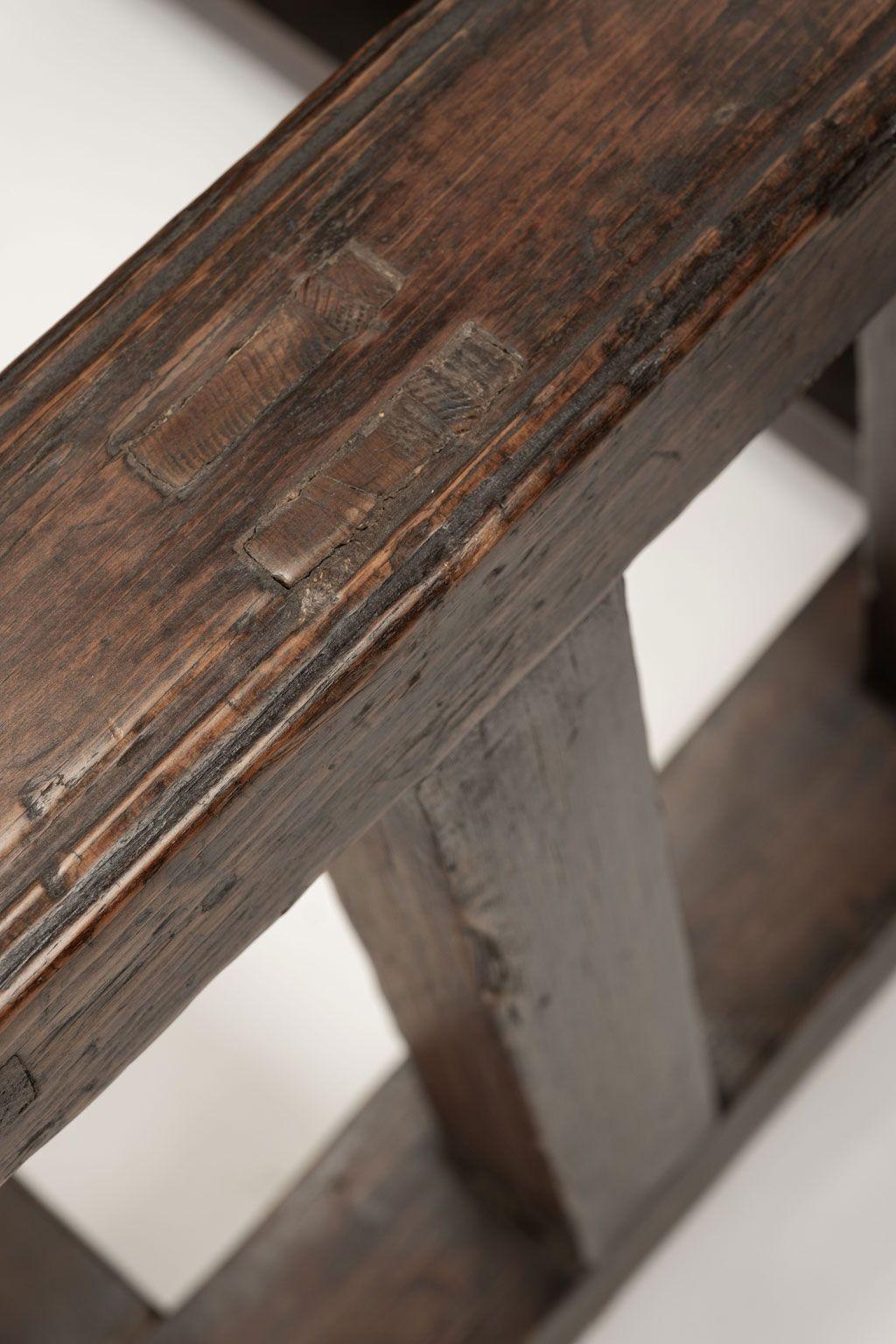 18th French Walnut Console Table in Chinese Style For Sale 11
