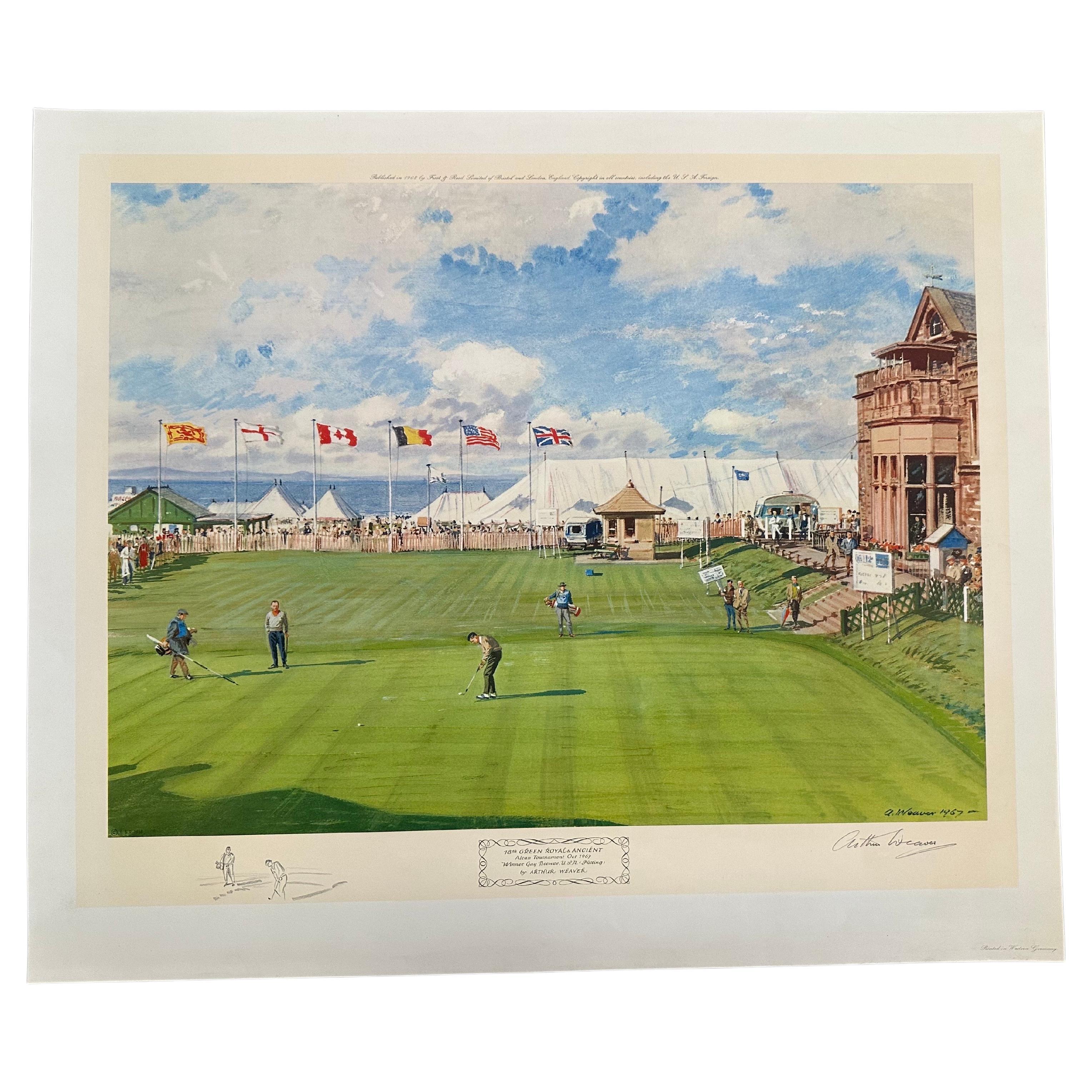 Mid-Century moderno Stampa sul golf 
