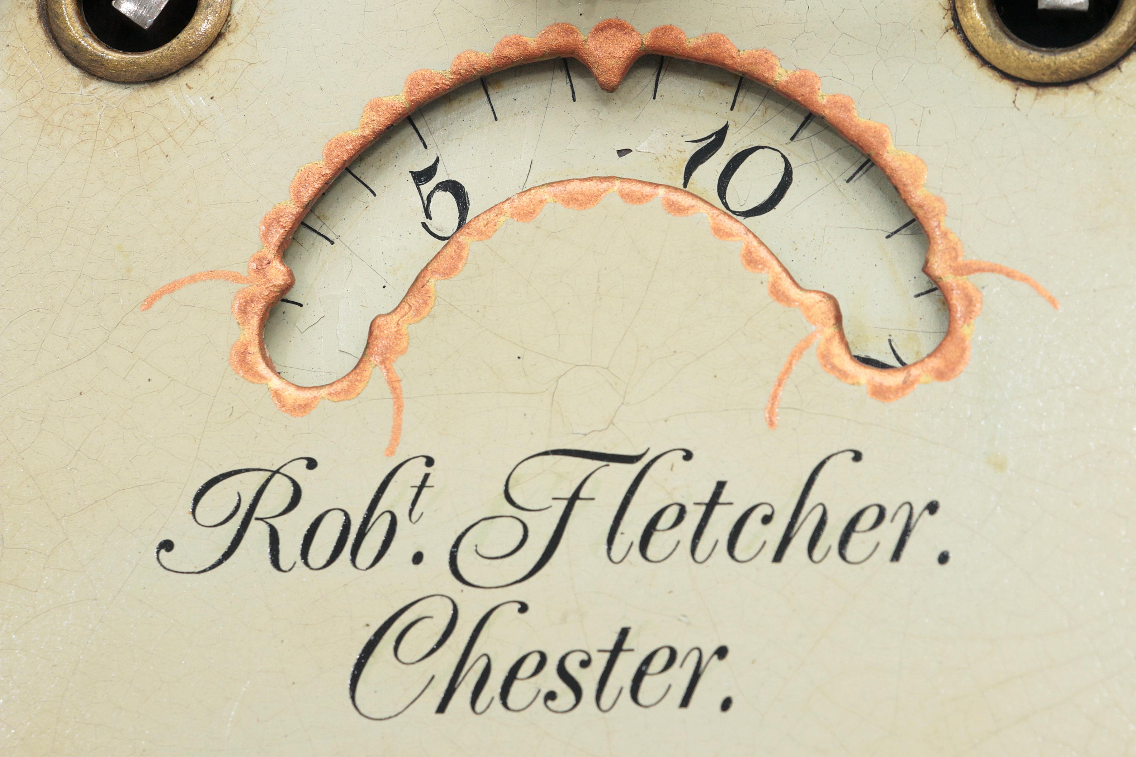 18th Mahogany Longcase Clock Robert Fletcher Chester 1784-1820 For Sale 4