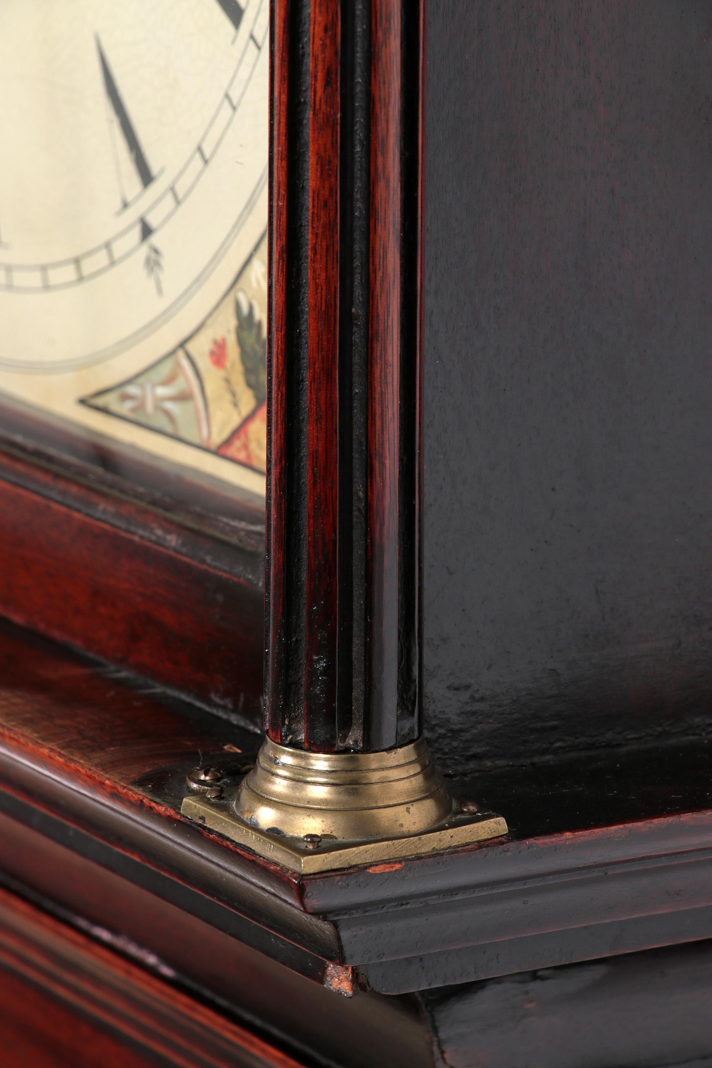 18th Mahogany Longcase Clock Robert Fletcher Chester 1784-1820 For Sale 13