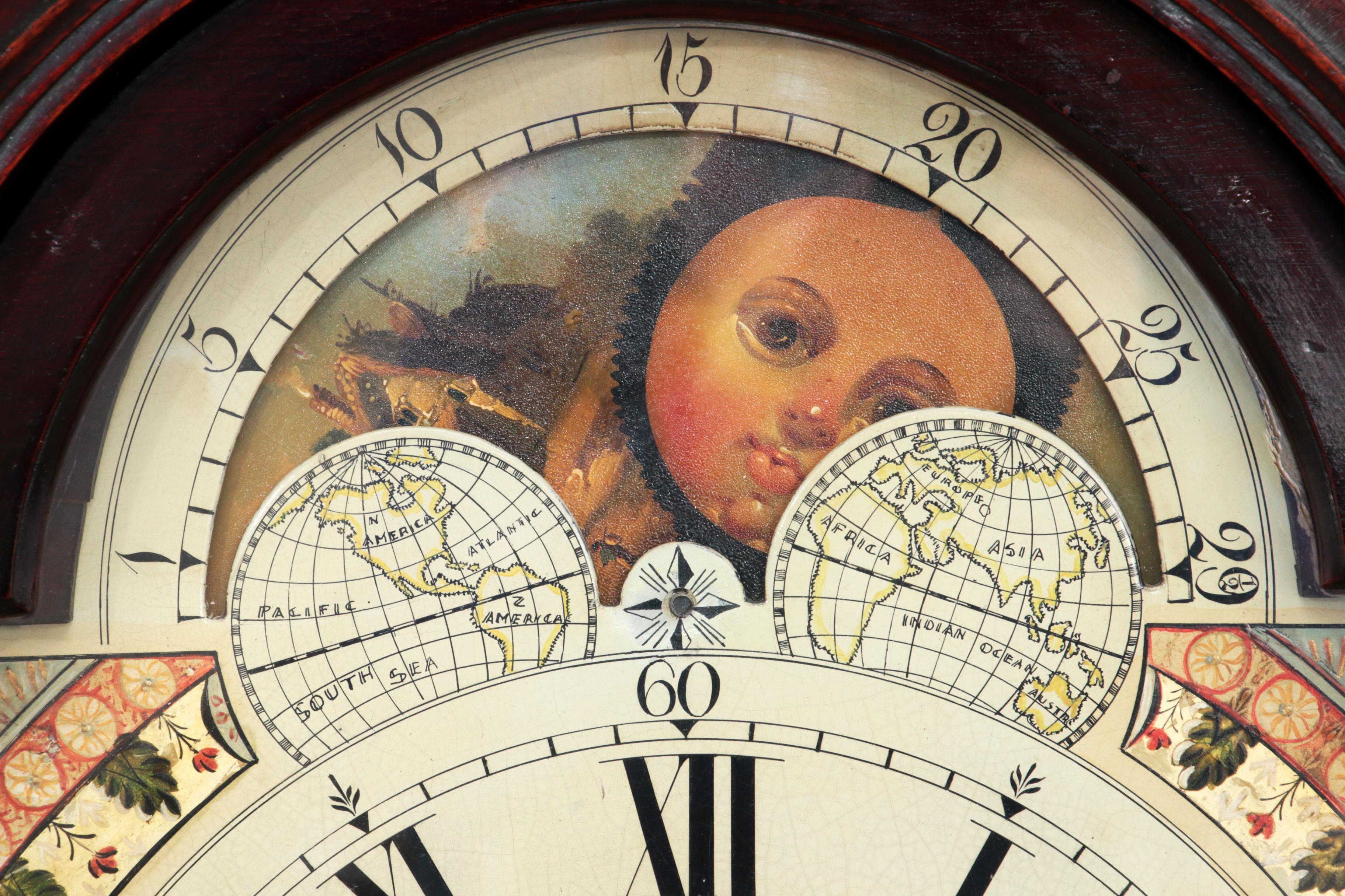 Wood 18th Mahogany Longcase Clock Robert Fletcher Chester 1784-1820 For Sale