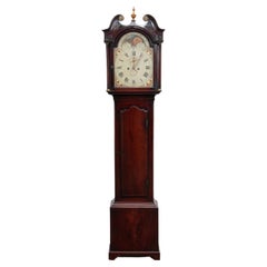 Longcase-Uhr aus Mahagoni des 18. Jahrhunderts Robert Fletcher Chester 1784-1820