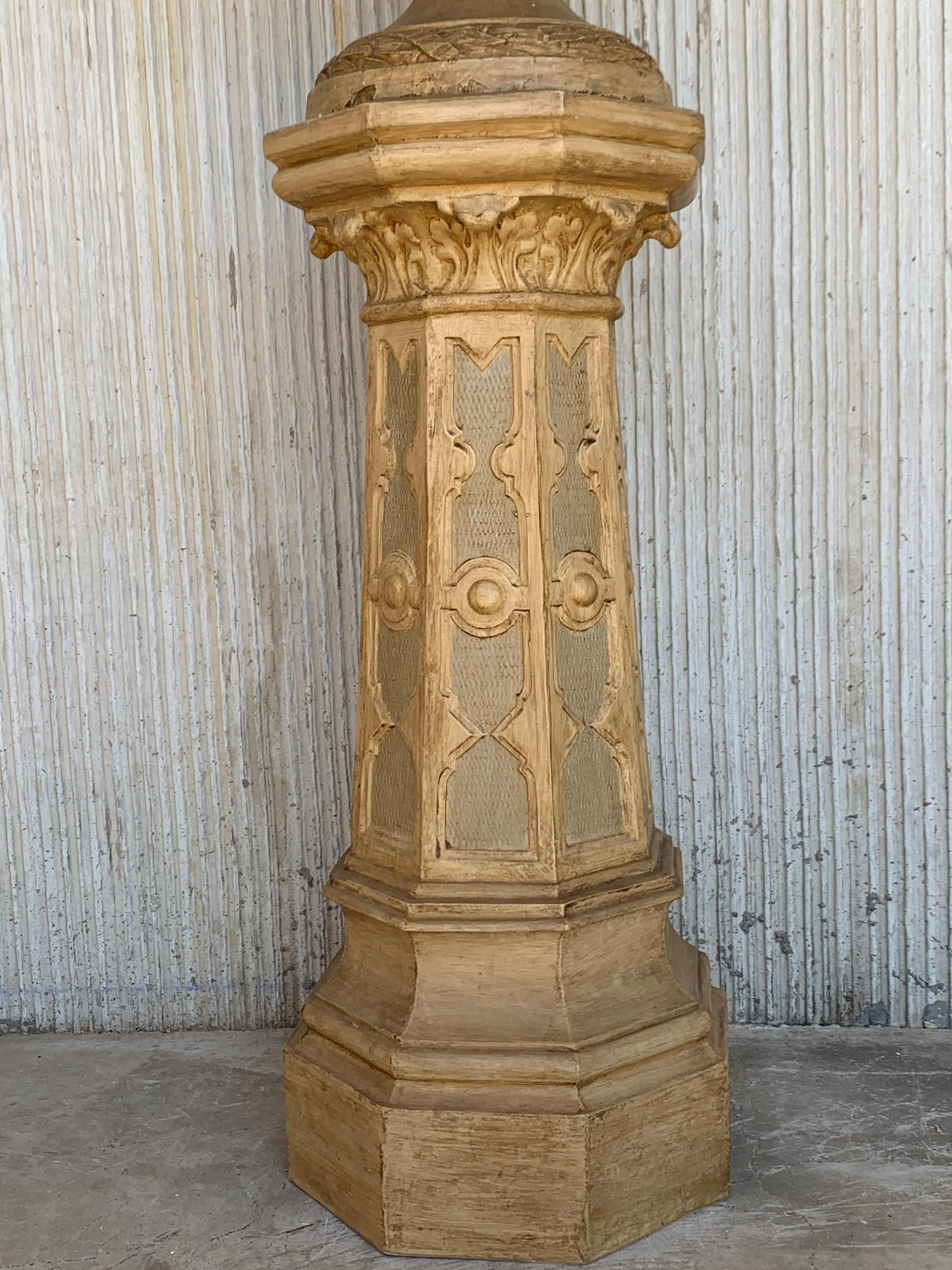 Massive Neoclassical Terracotta Garden Urn Campana-Form Depicting Goddesses For Sale 6