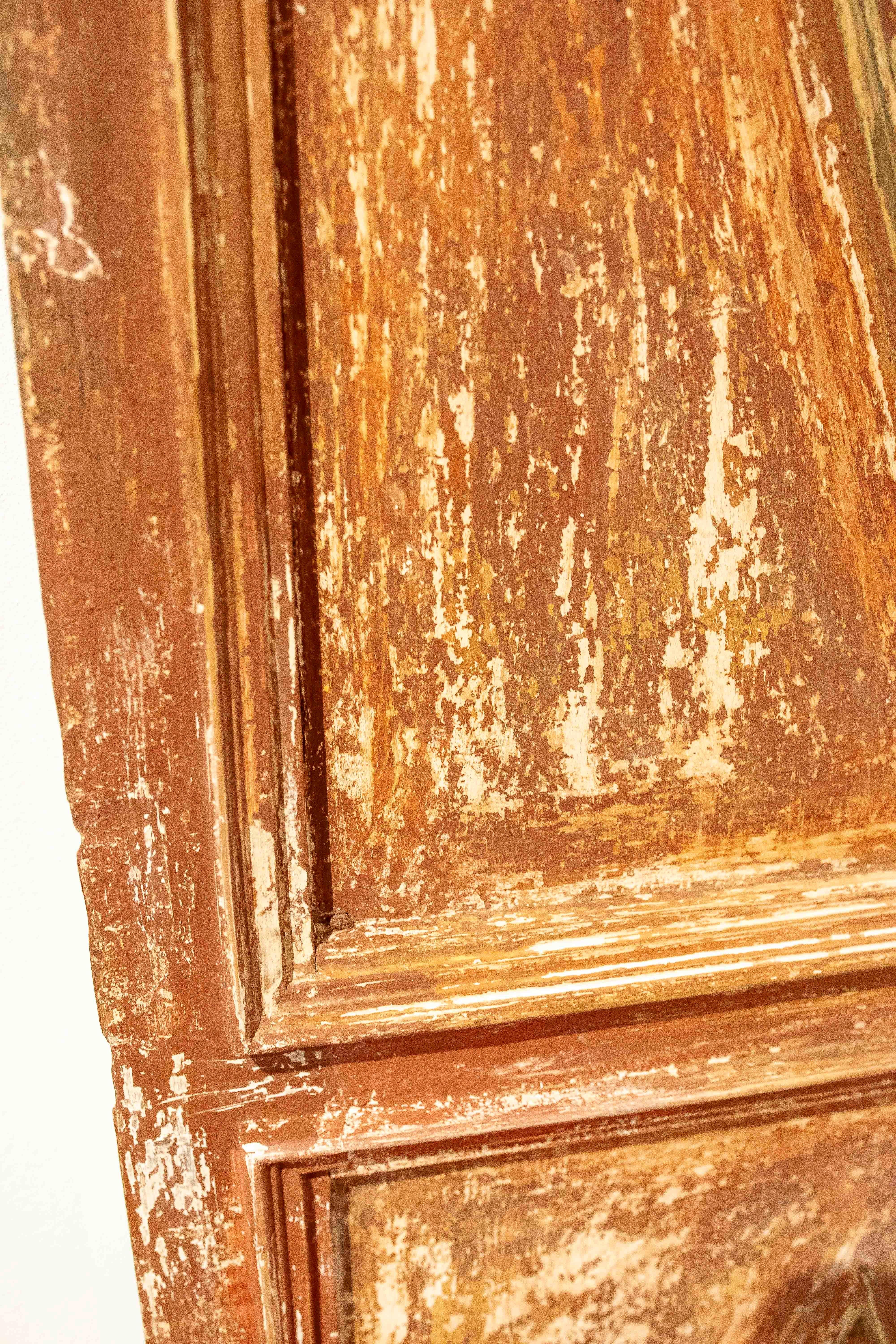 Spanish 18th Pair of Antique Doors with Diamond Motif and Original Patina For Sale