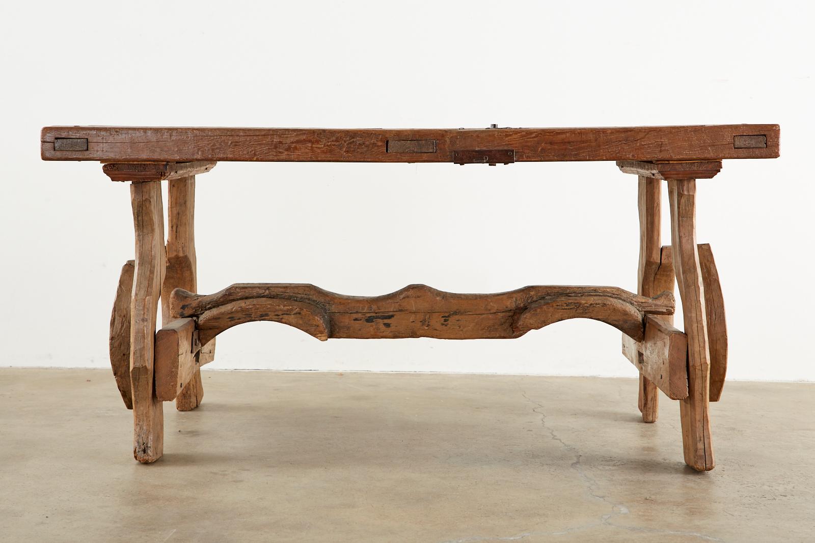 primitive dining table