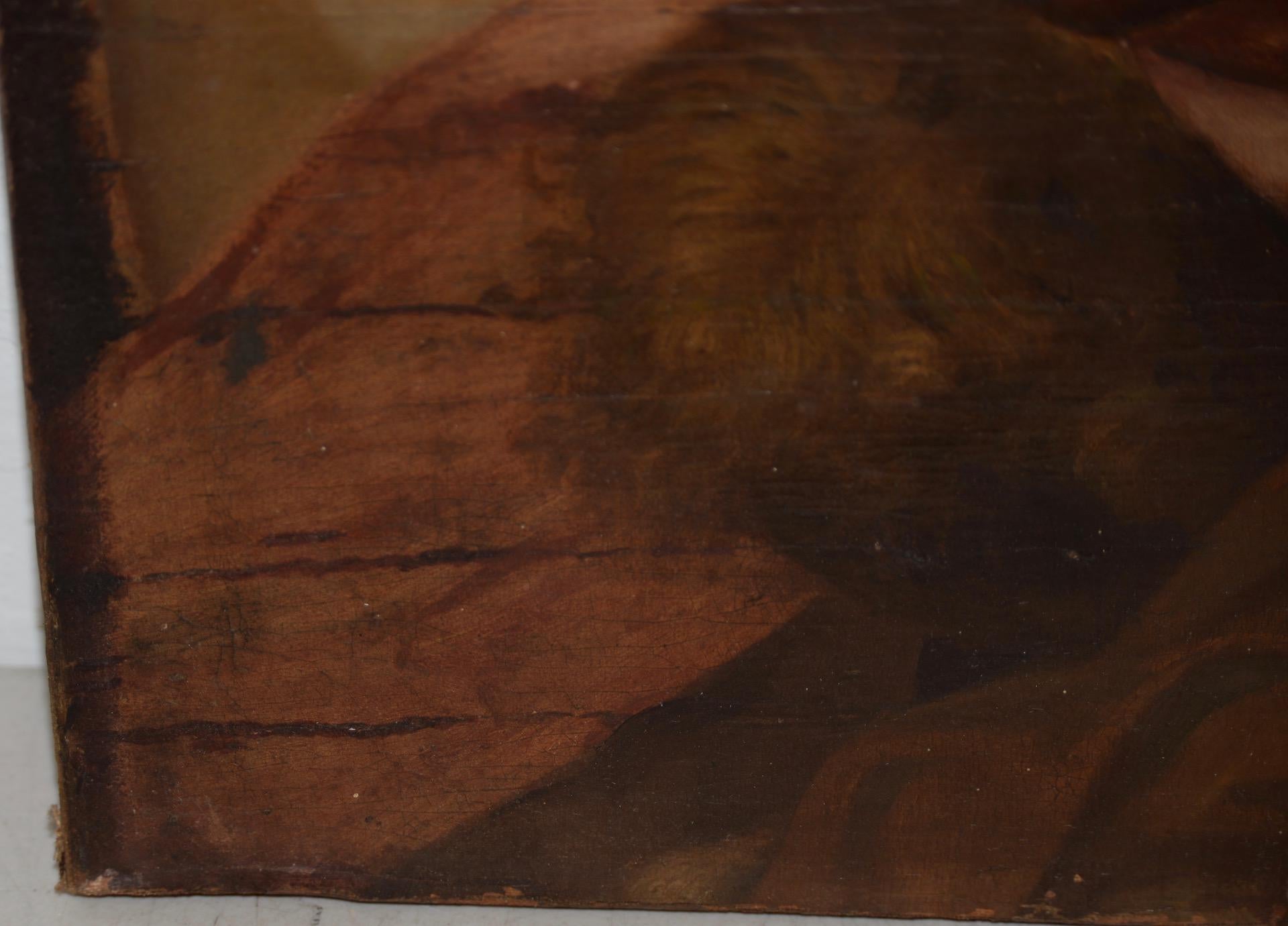 Peint à la main Peinture à l'huile originale du 18ème et 19ème siècle « La conquête de Sélène » en vente