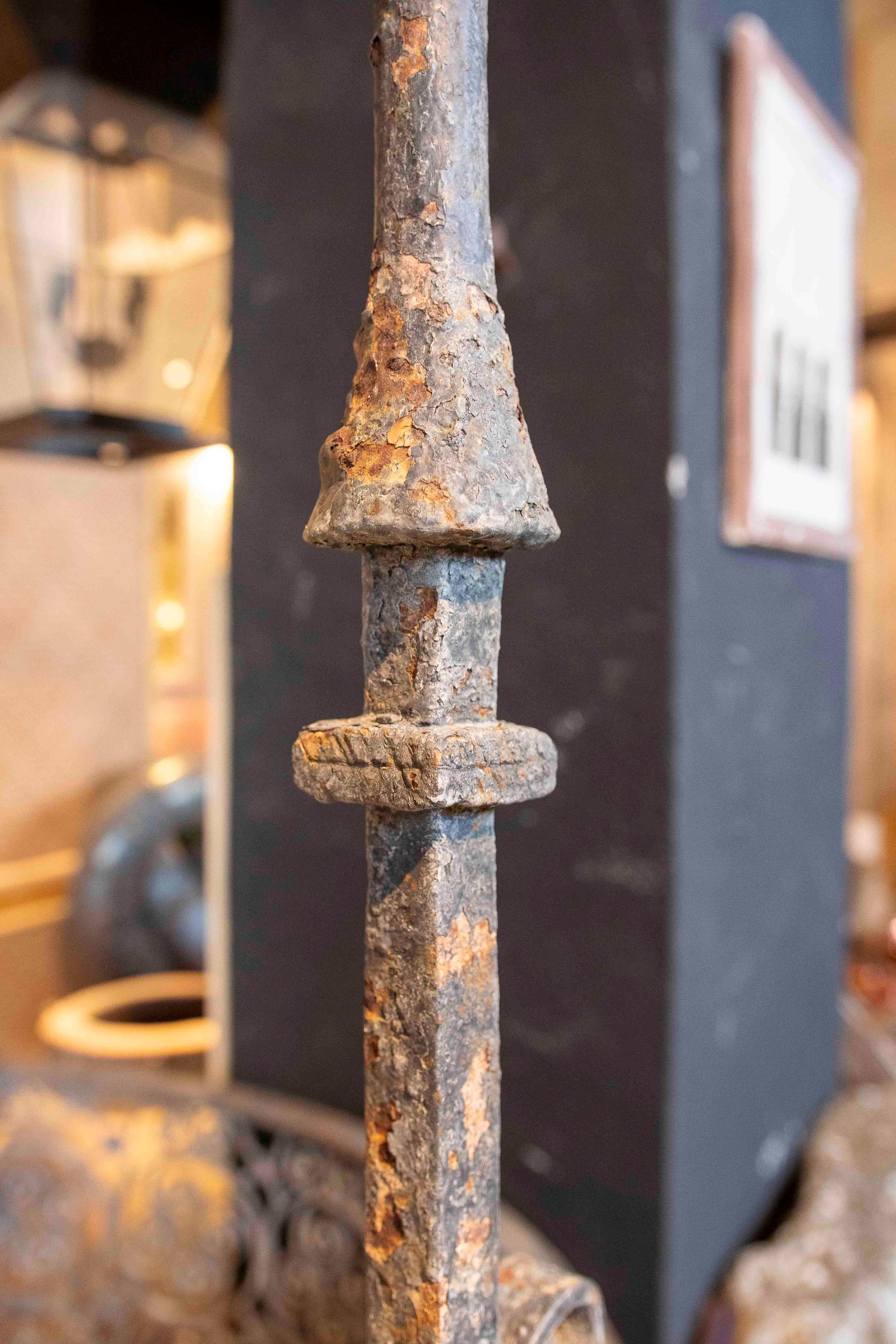 18th Wrought Iron Well with Lantern and Scrollwork For Sale 5
