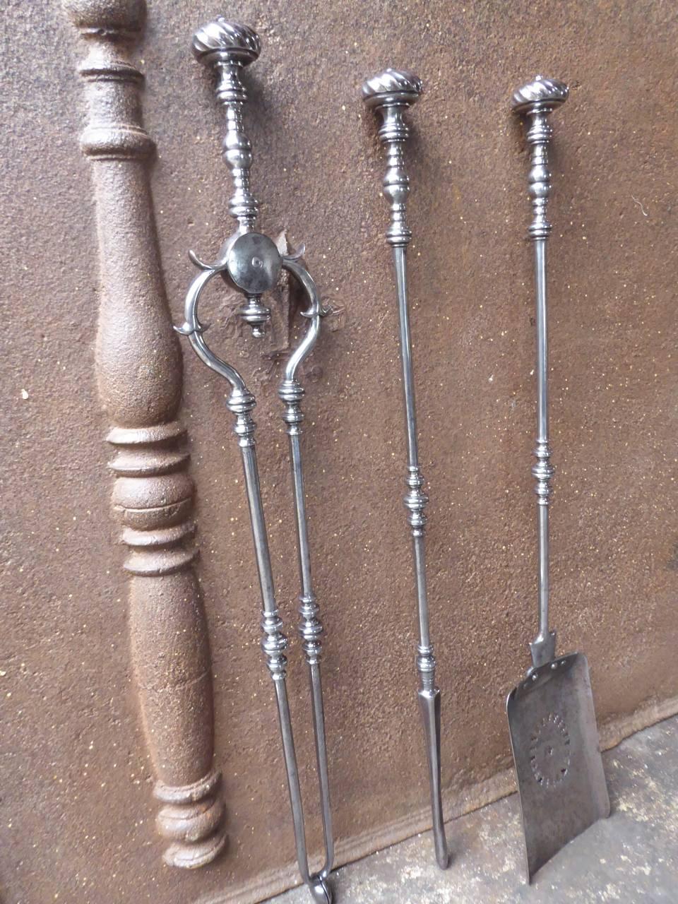 18th-19th Century English Georgian Fireplace Tools or Fire Tools 3