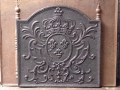 18th-19th Century French 'Arms of France' Fireback