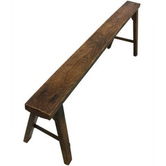 18th-19th Century Oak Wooden Bench